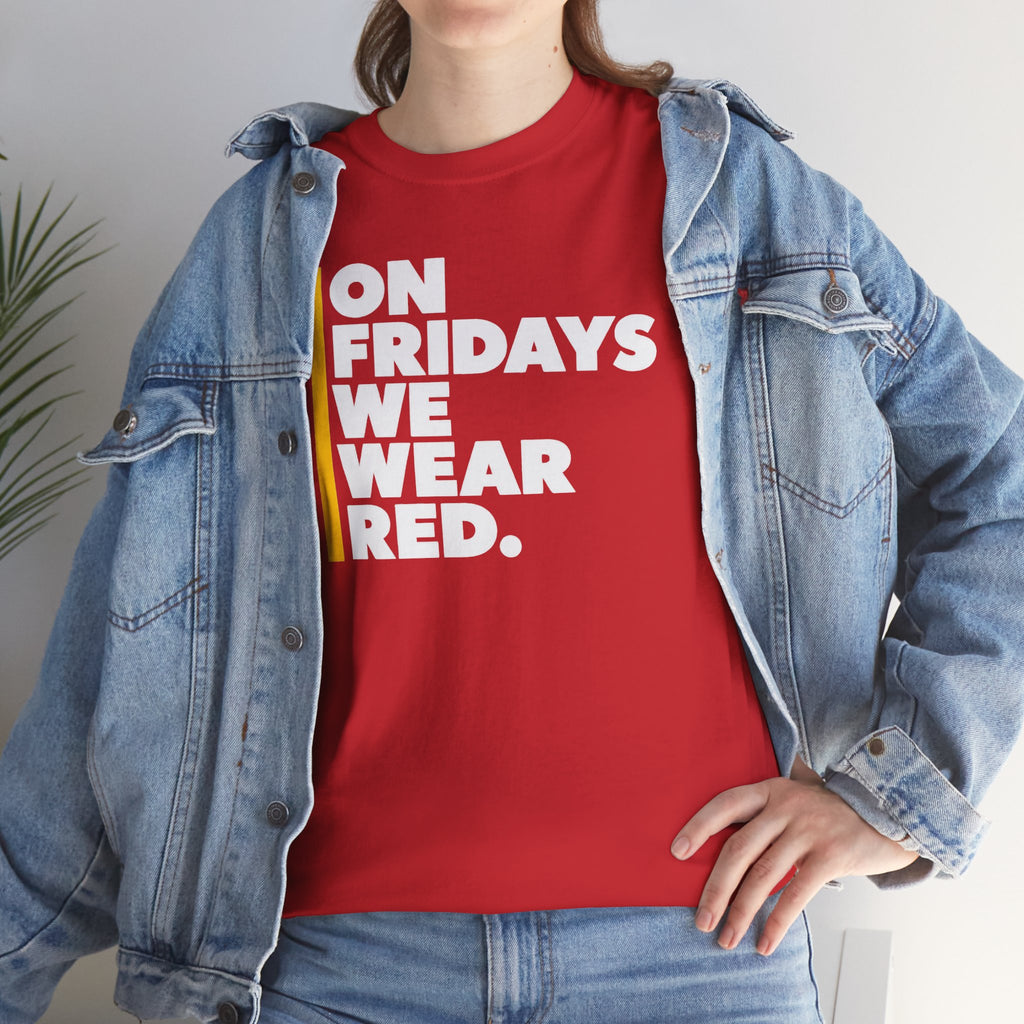 On Fridays We Wear Red Shirt | Red Friday Football Game Day T-Shirt | Cr8tive Designs