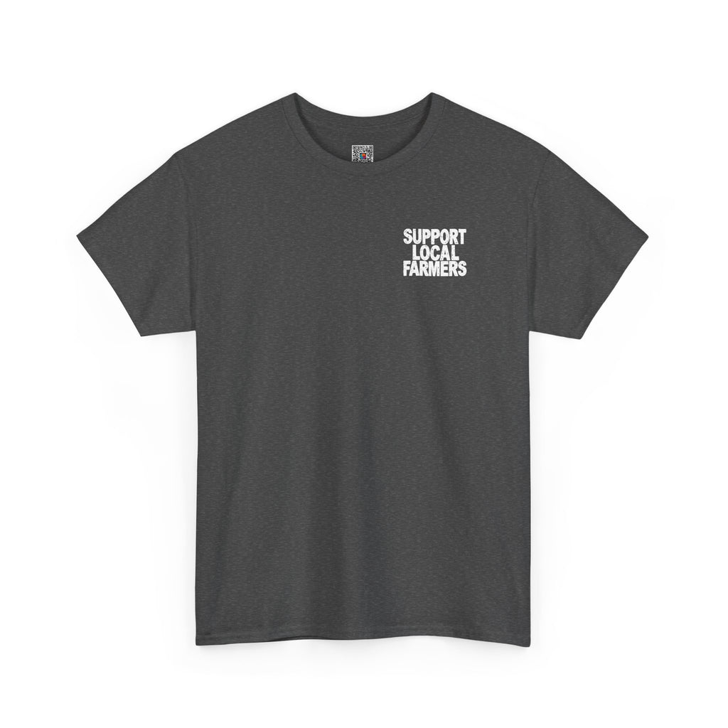 They Farm We Eat T-Shirt | Support Local Farmers Double Sided Graphic Tee | Cr8tive Designs