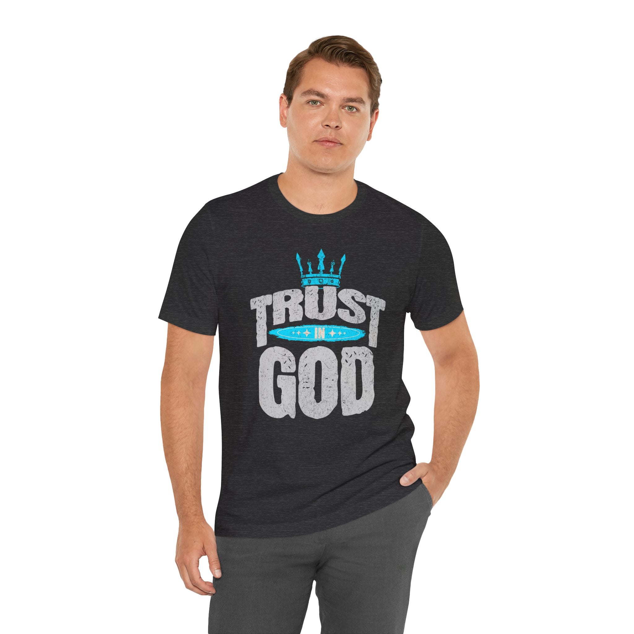 Trust in God T-Shirt | Faith Graphic Tee with Crown Design| Cr8tive Designs