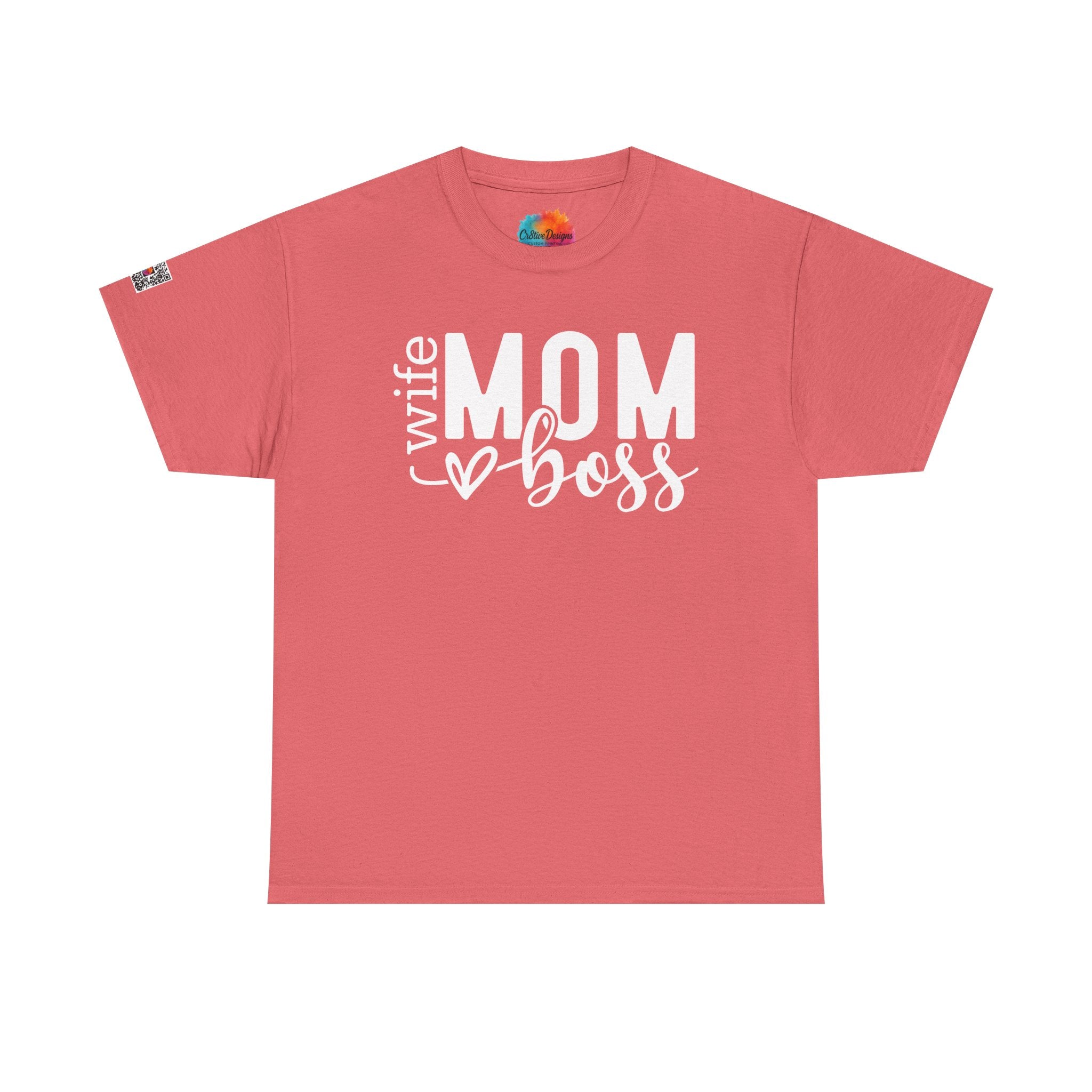 Wifey Mom Boss Graphic Tee – Trendy Mom Life Shirt, Stylish Mama Statement Tee | Cr8tive Designs