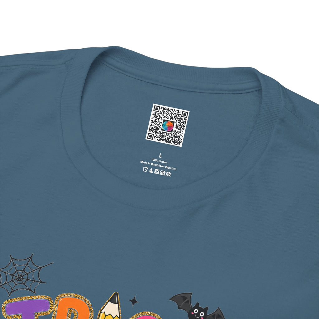 Trick or Teach Halloween Teacher Tee | Cute Spooky Classroom T-Shirt | Cr8tive Designs