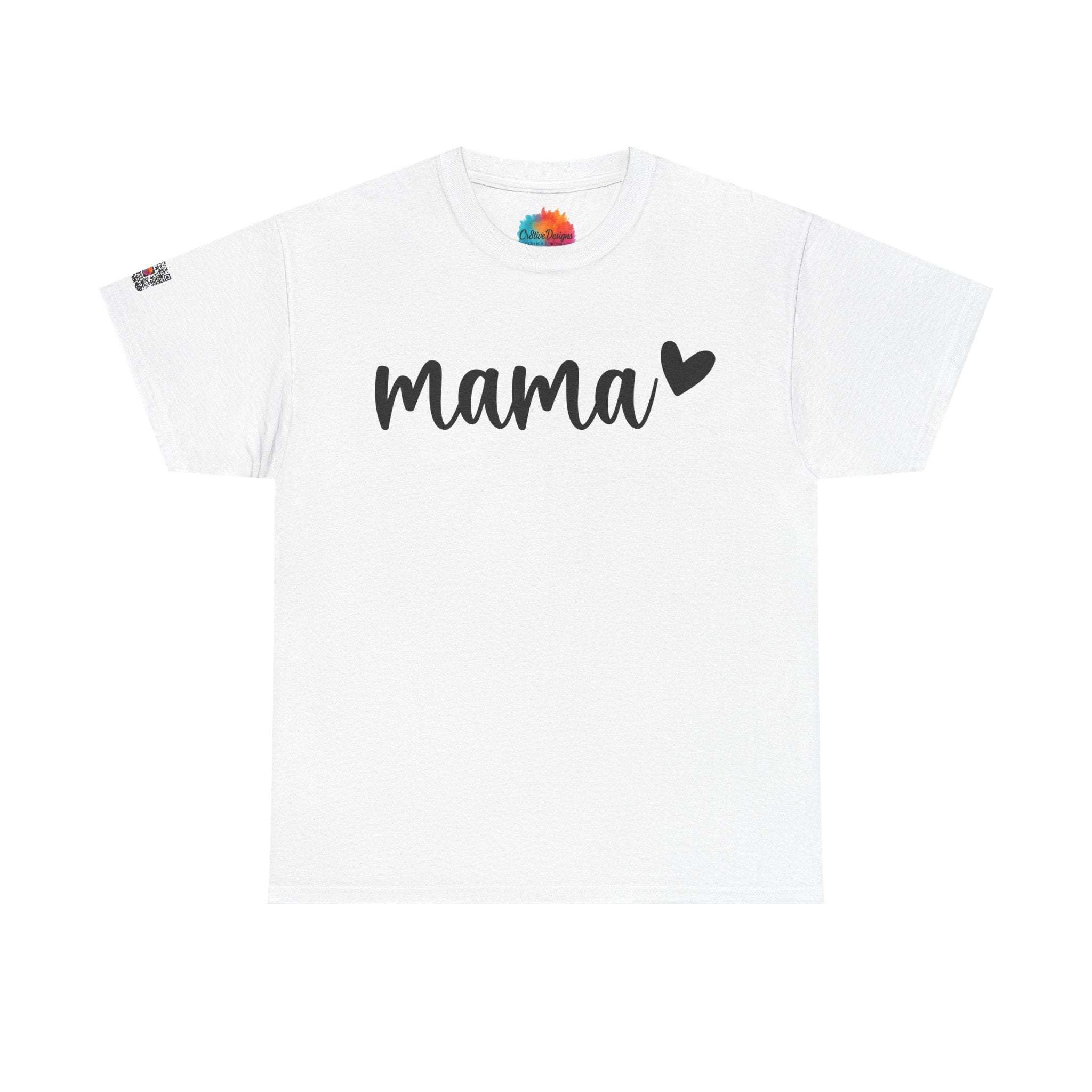Mama Script Tee – Inspirational Motherhood Shirt, Soft Minimalist Mom Graphic T-Shirt | Cr8tive Designs