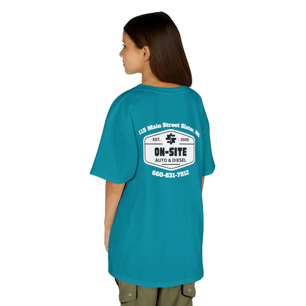On-Site Auto & Diesel Custom Business Youth T-Shirt | Automotive Workwear | Cr8tive Designs