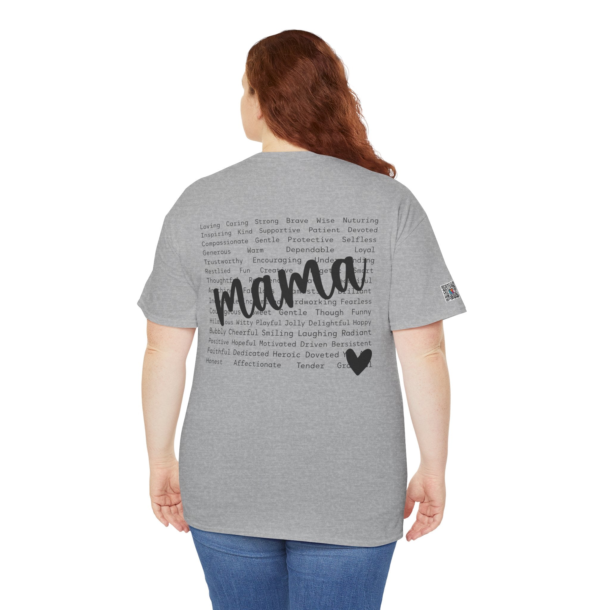 Mama Script Tee – Inspirational Motherhood Shirt, Soft Minimalist Mom Graphic T-Shirt | Cr8tive Designs