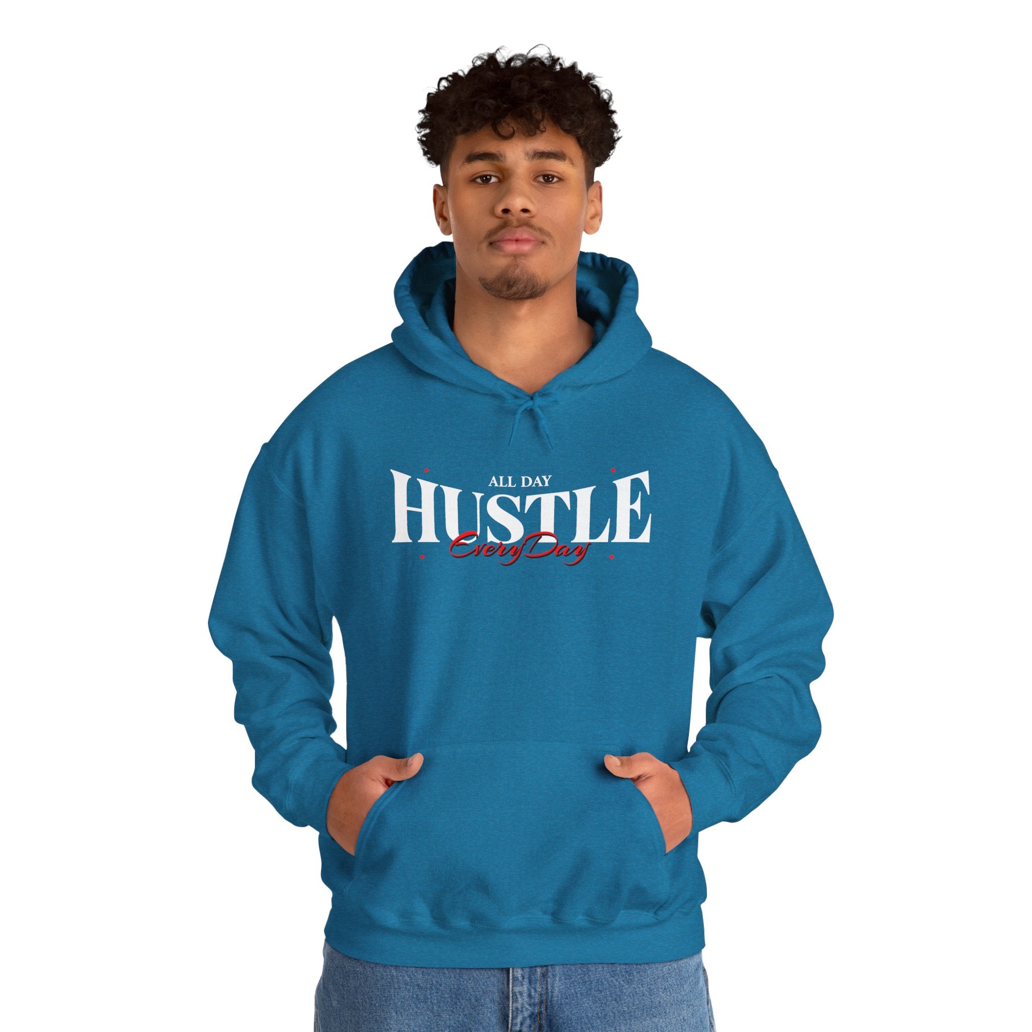 All Day Hustle Every Day | Motivational Streetwear Hoodie | Cr8tive Designs