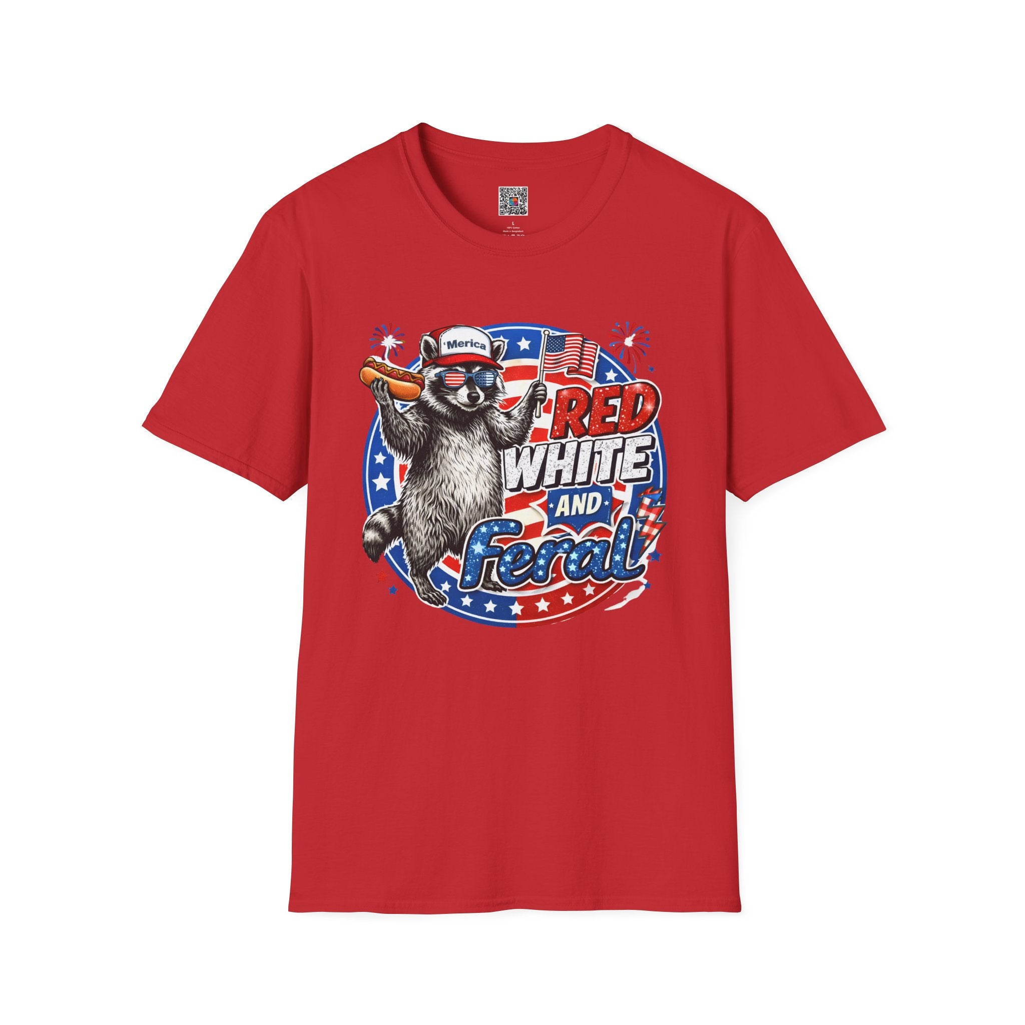 RED WHITE AND BOOM | Patriotic Raccoon Fireworks Design | Cr8tive Designs
