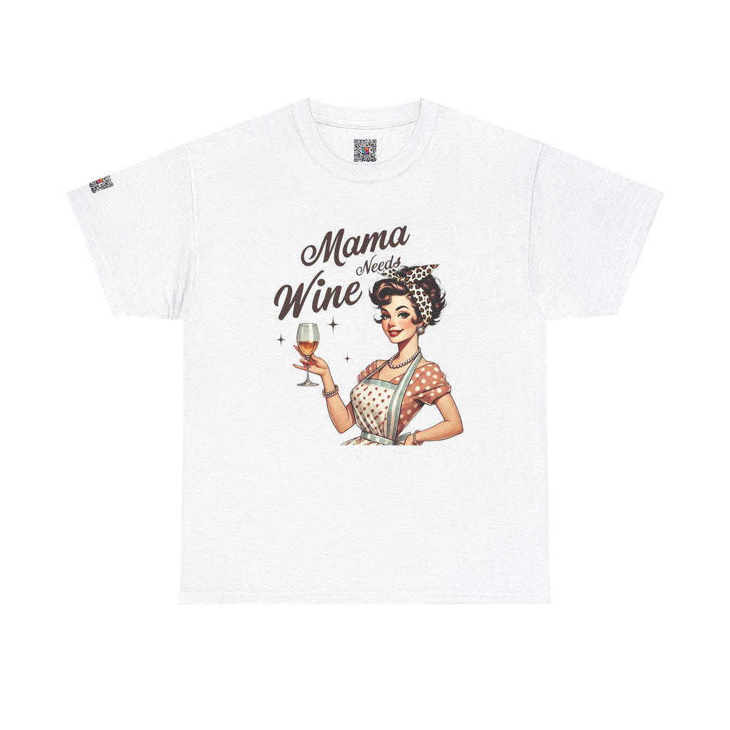 Mama Needs Wine Tee – Funny Mom Life Shirt, Cute Vintage Graphic, Wine Lover Gift | Cr8tive Designs
