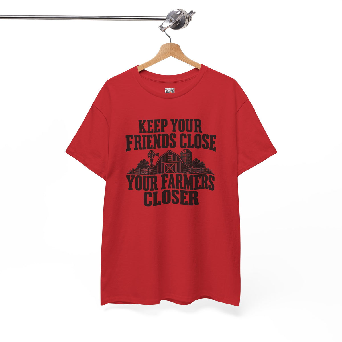 Keep Your Friends Close Your Farmers Closer T-Shirt | Rustic Barn Agriculture Tee | Cr8tive Designs