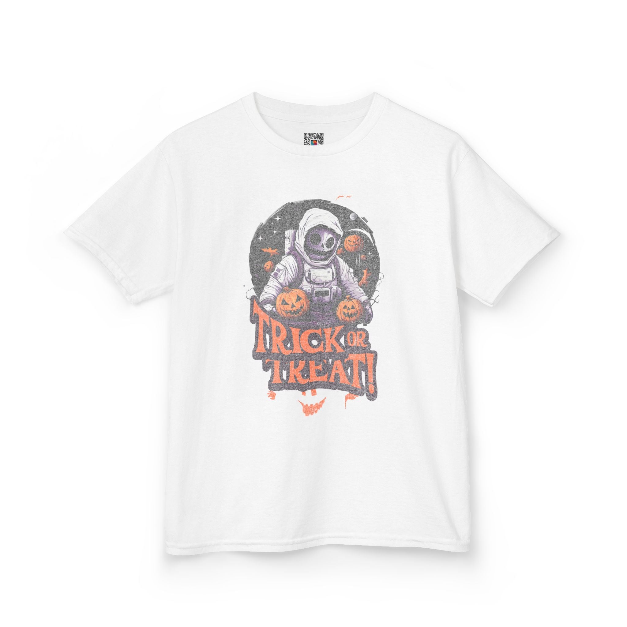 Kids Halloween 'Trick or Treat' Astronaut T‑Shirt | Cr8tive Designs
