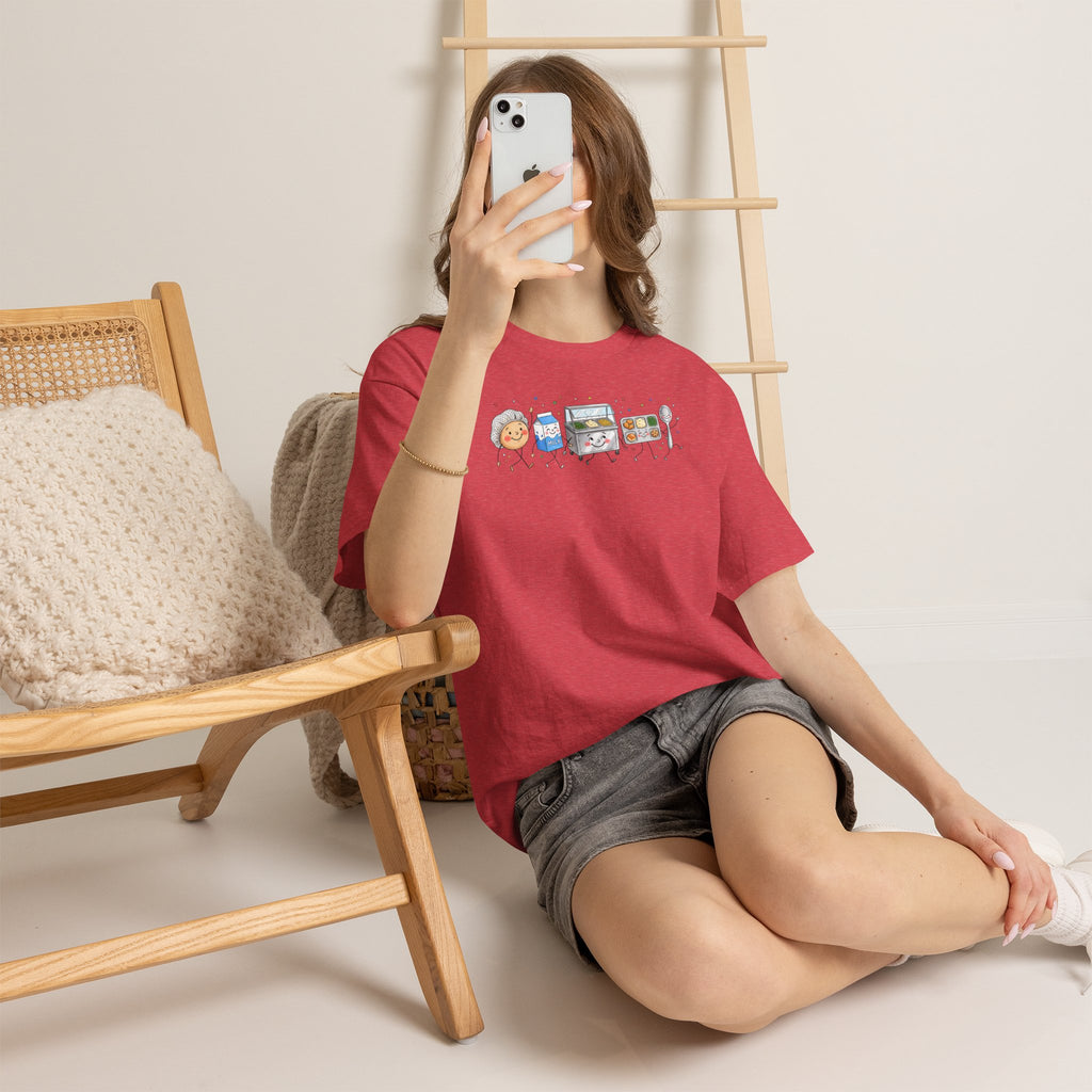 Lunch Crew Graphic Tee | Cute Foodie Character T-Shirt | Cr8tive Designs