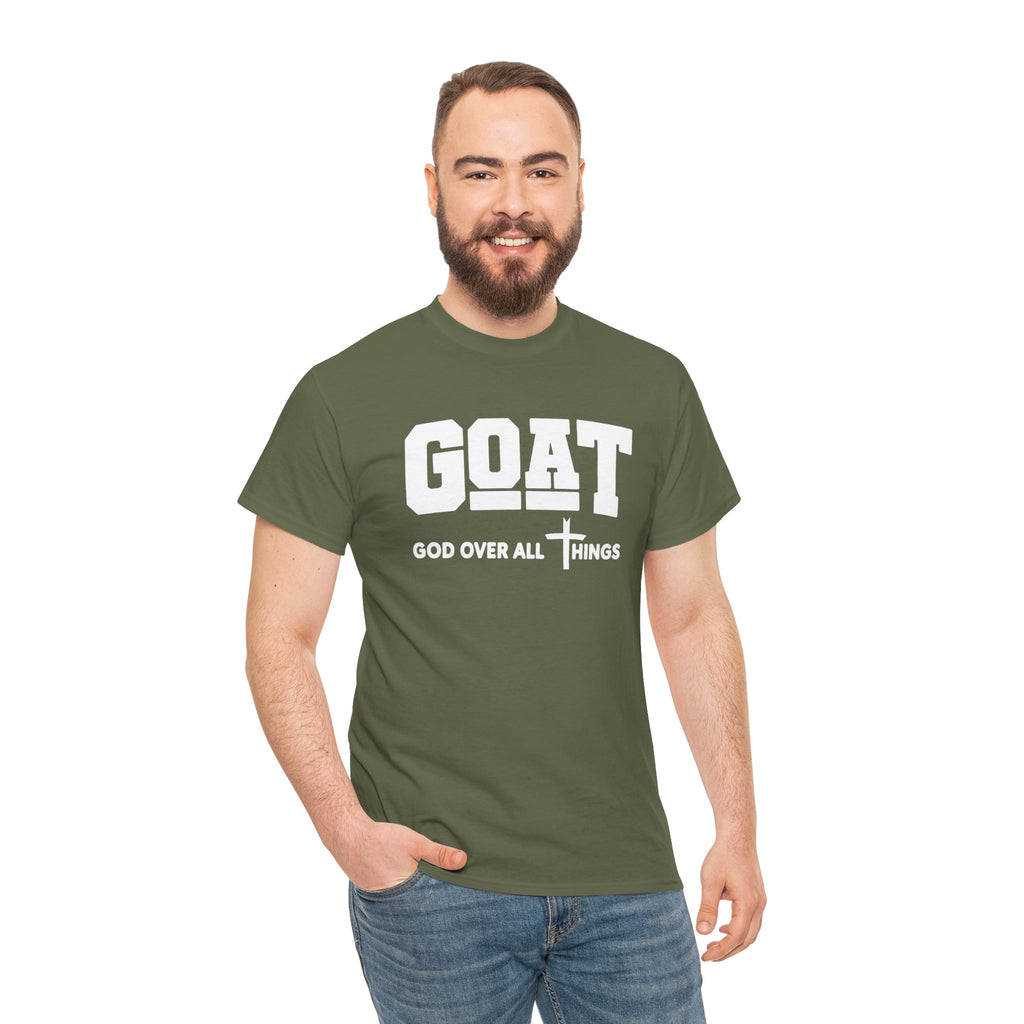 GOAT Over All Things | Faith-Inspired Graphic Tee | Cr8tive Designs