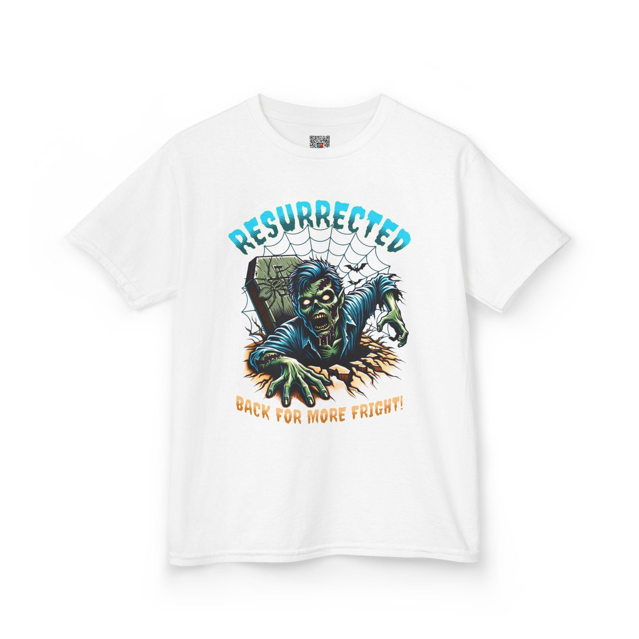 Kids T‑Shirt | "Resurrected: Back For More Fright" Zombie Graphic | Cr8tive Designs