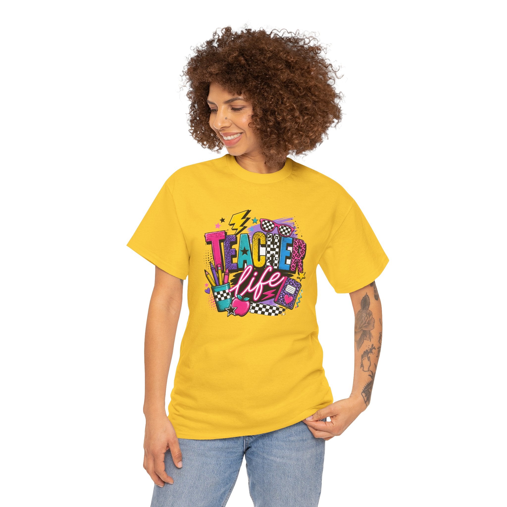 Teach Love Inspire Shirt | Colorful Teacher Tee | Cr8tive Designs