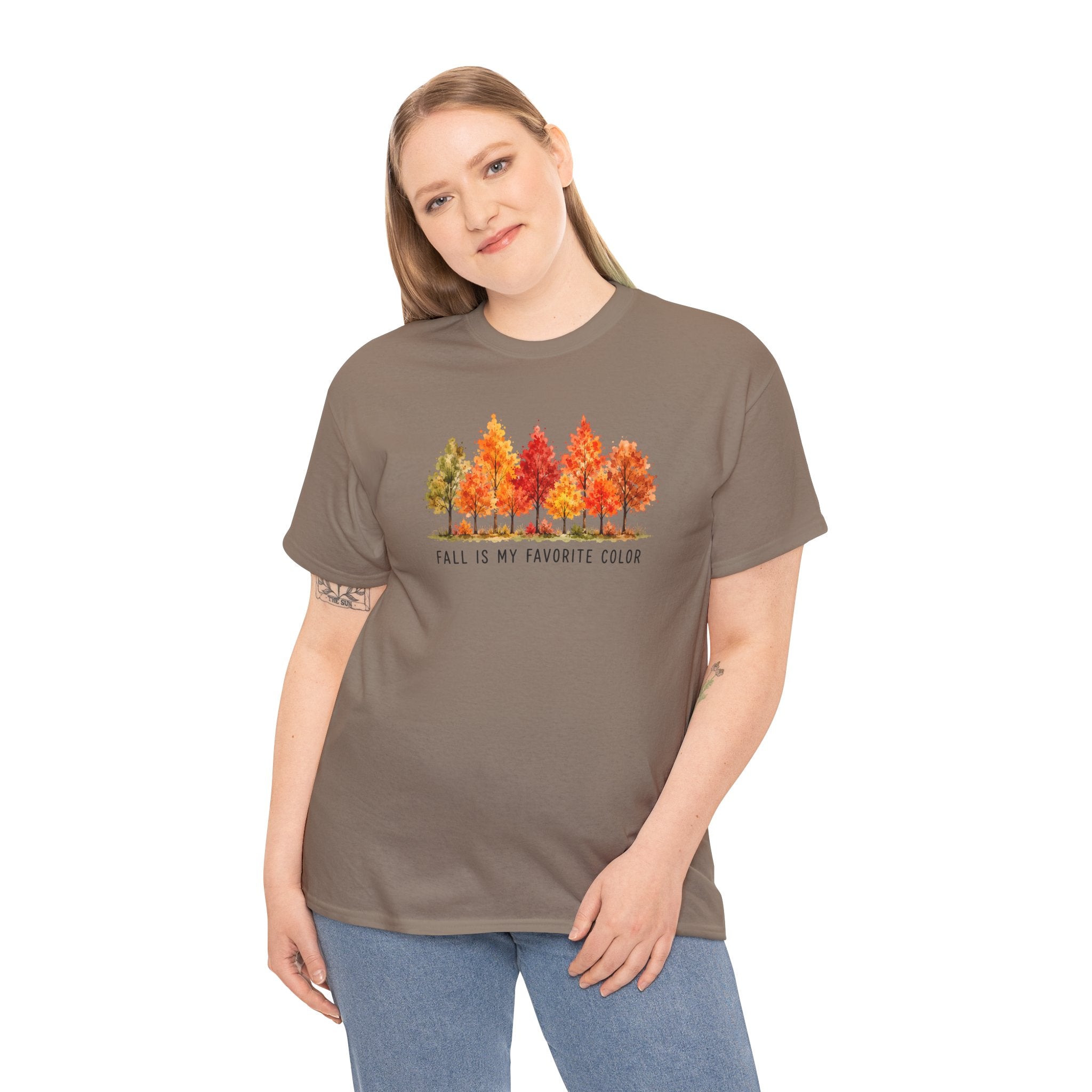 Fall Is My Favorite Color Tee | Watercolor Autumn Trees T-Shirt | Cr8tive Designs