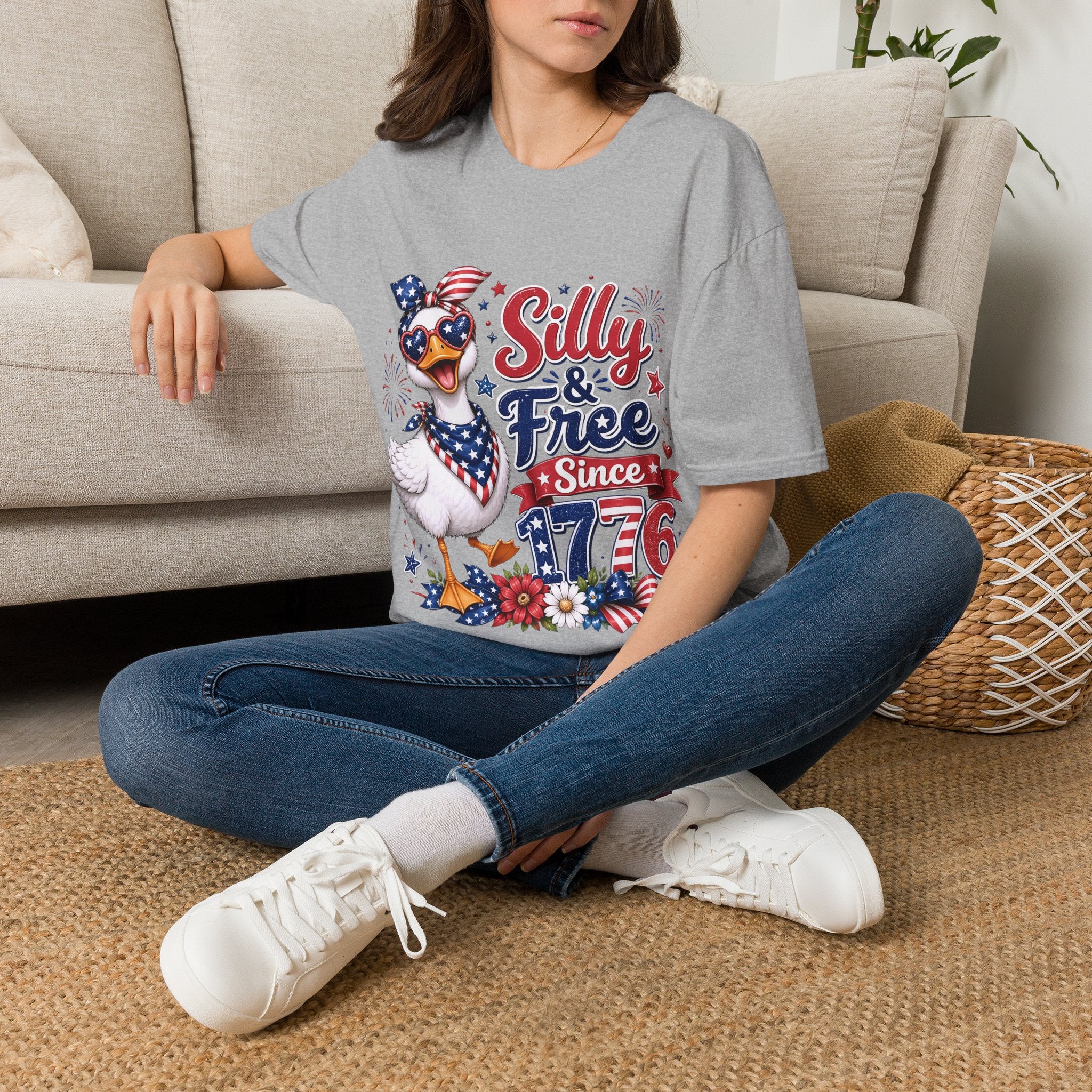 Silly & Free Since 1776 | Patriotic Duck Design | Cr8tive Designs