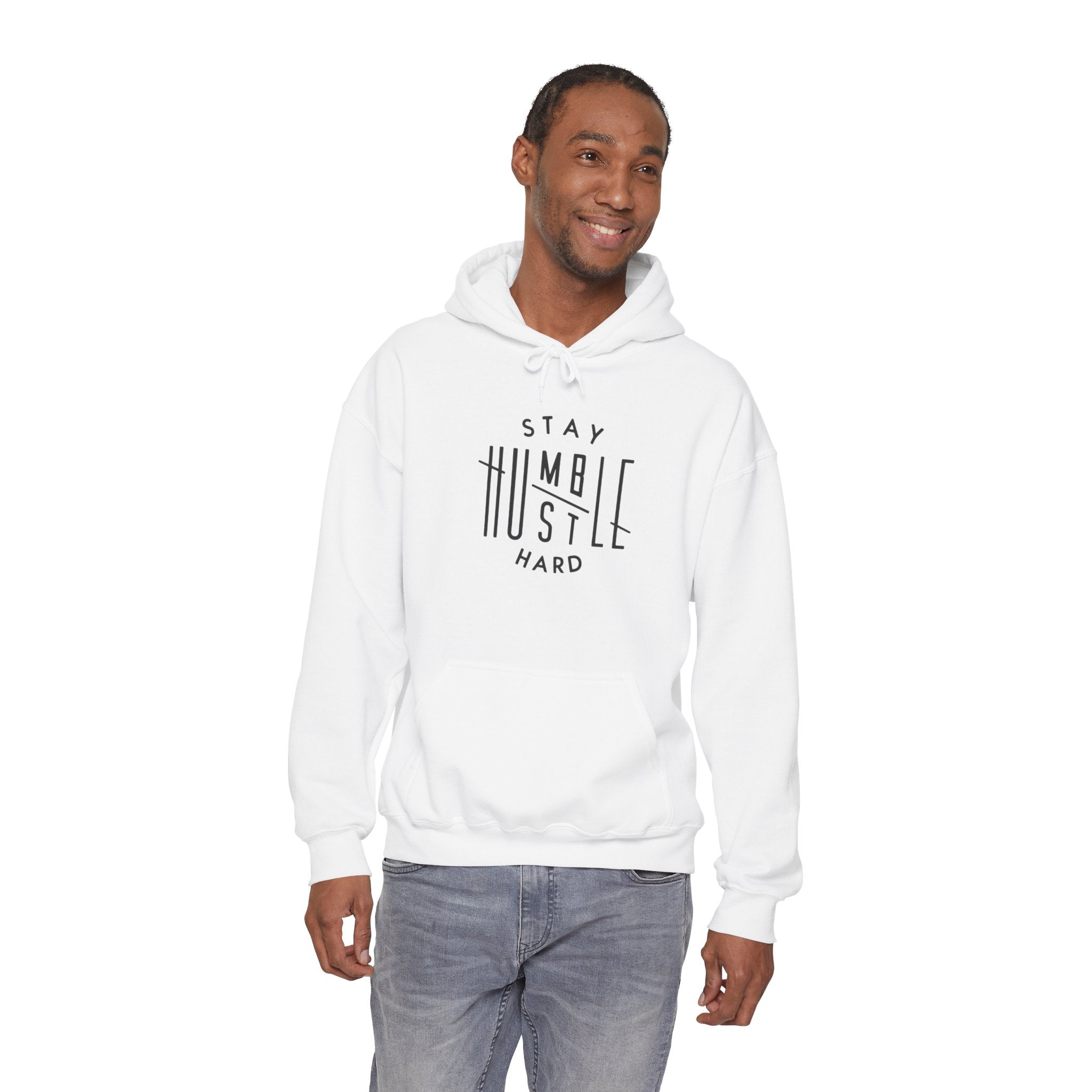 Hustle Hard Hoodie – Minimal Motivational Pullover