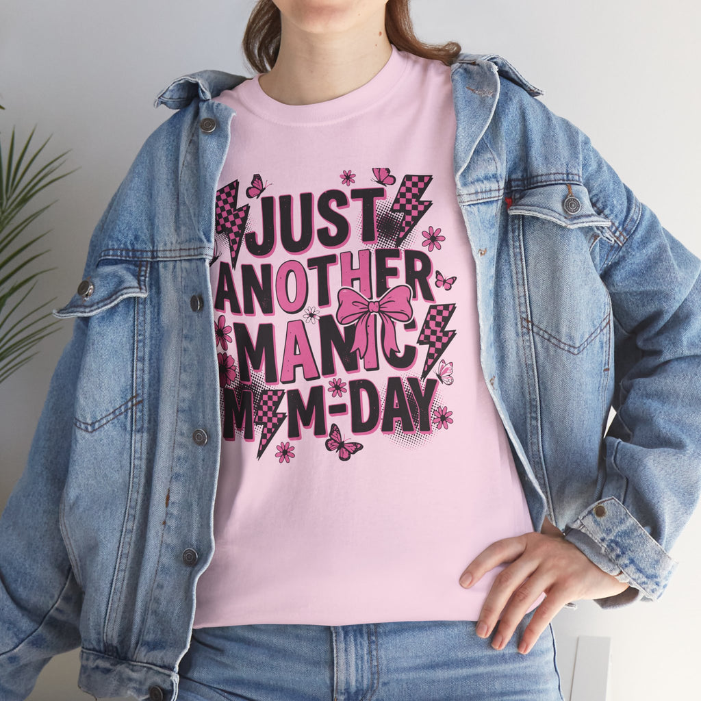 Just Another Manic Mom Day Graphic Tee – Funny Mom Shirt, Trendy Mom Life | Cr8tive Designs