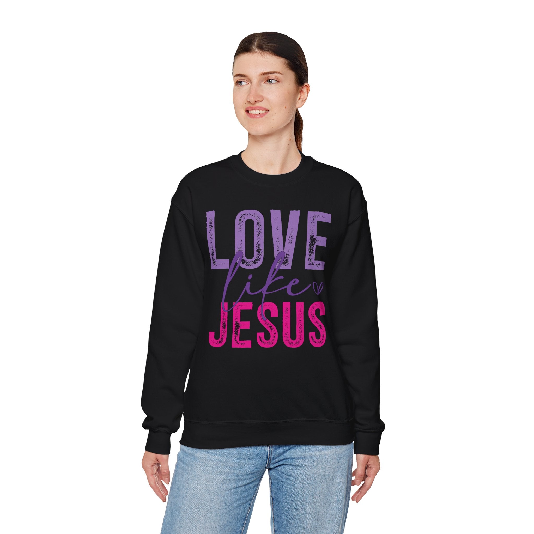 Love Like Jesus – Inspirational Christian Faith Sweatshirt | Cr8tive Designs