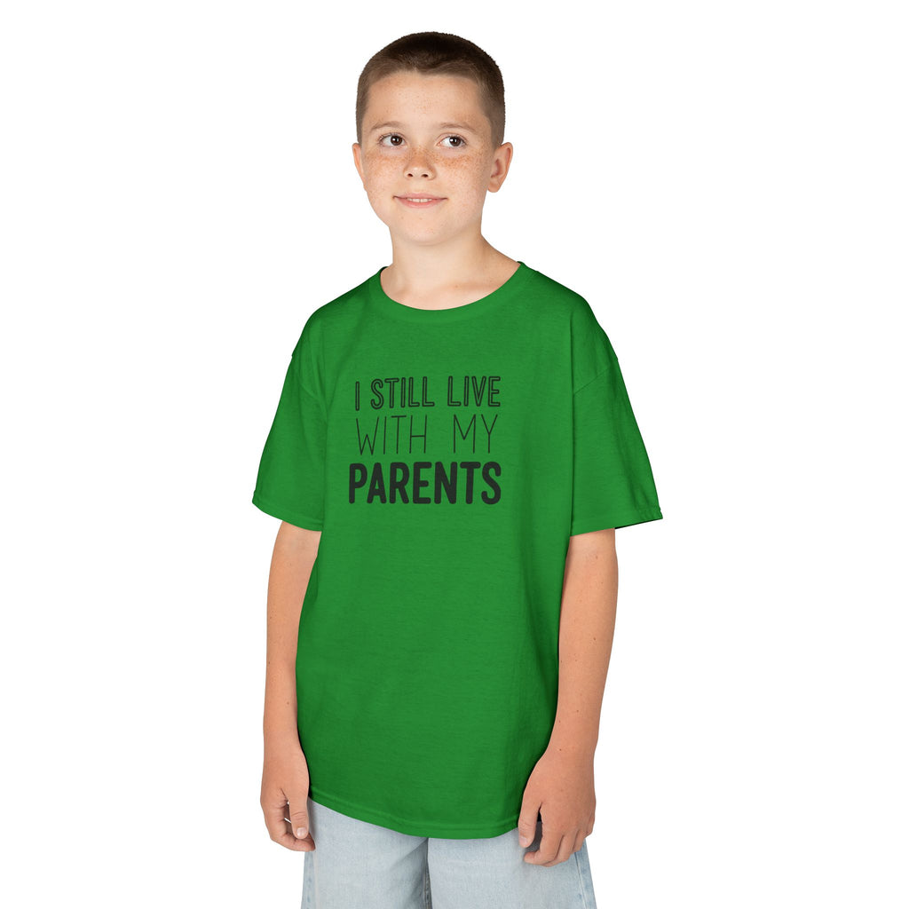 I Still Live With My Parents Youth Tee | Funny Kids Graphic T-Shirt | Cr8tive Designs
