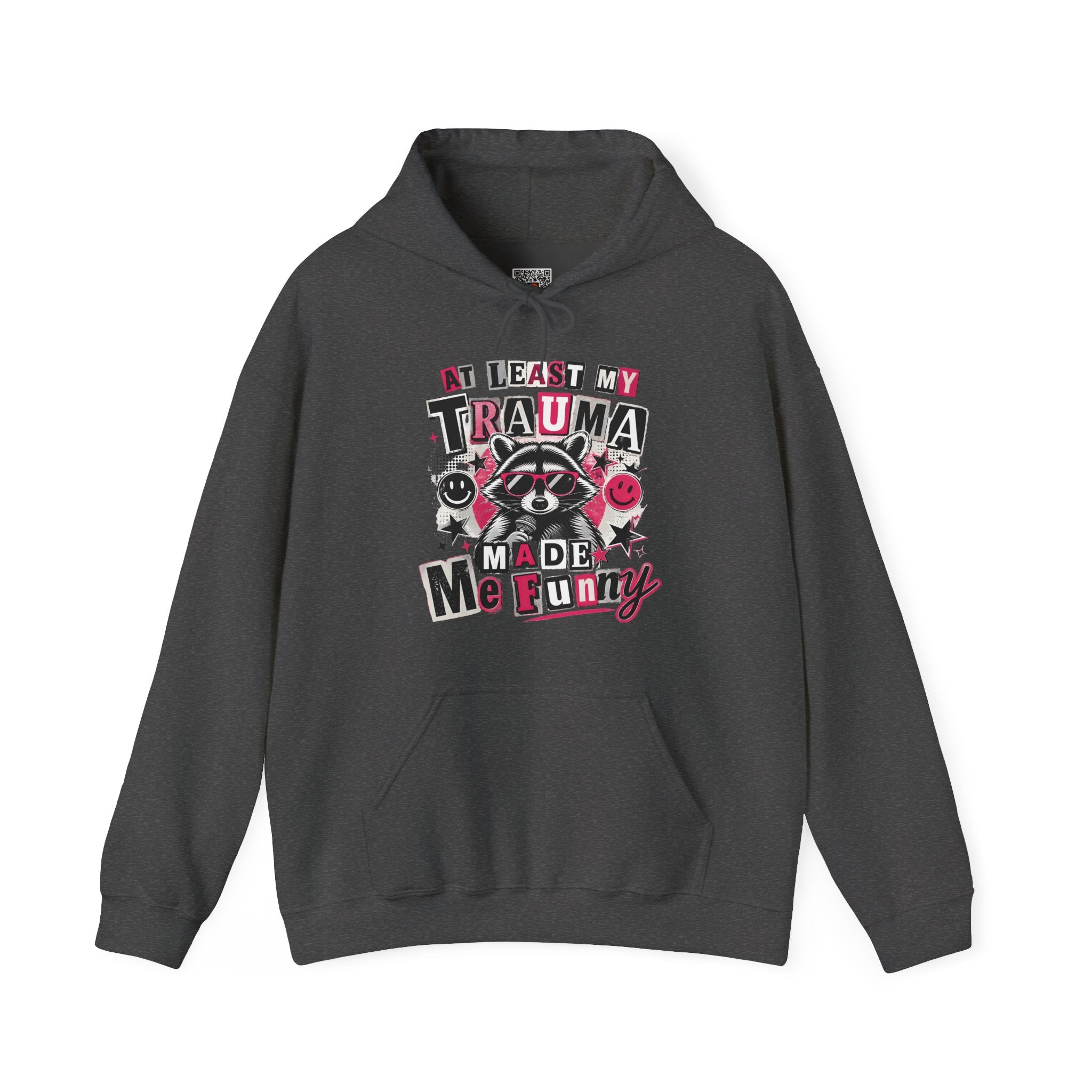At Least My Trauma Made Me Funny | Sarcastic Raccoon Hoodie | Cr8tive Designs