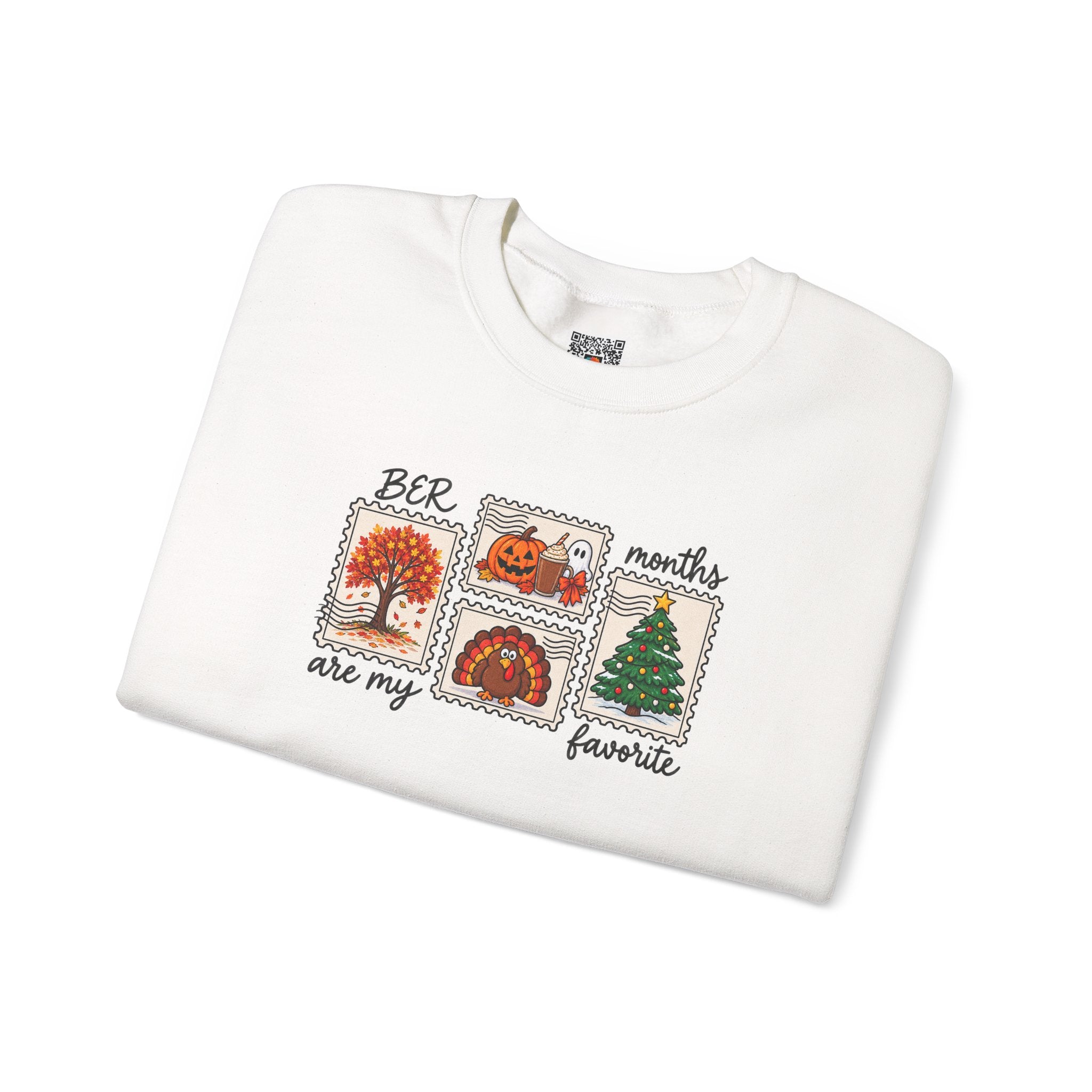 BER Months Are My Favorite Sweatshirt | Holiday Stamps Fall & Winter Crewneck | Cr8tive Designs