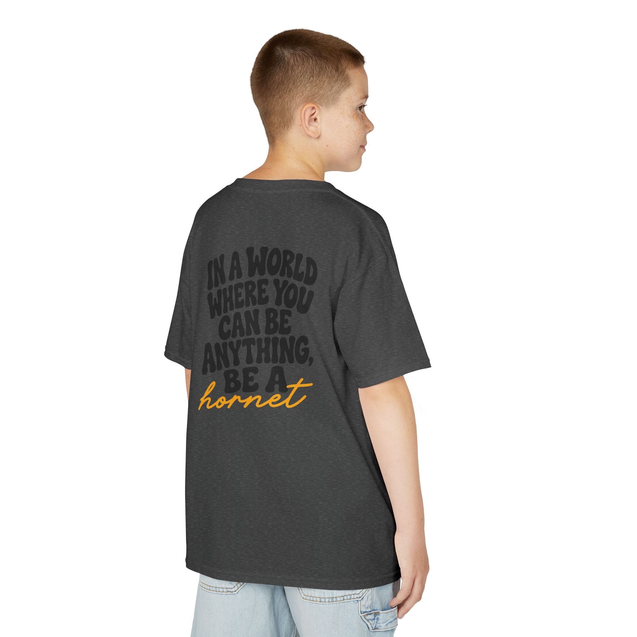 In a World Where You Can Be Anything Be a Hornet Youth T-Shirt | School Spirit Mascot Tee | Cr8tive Designs