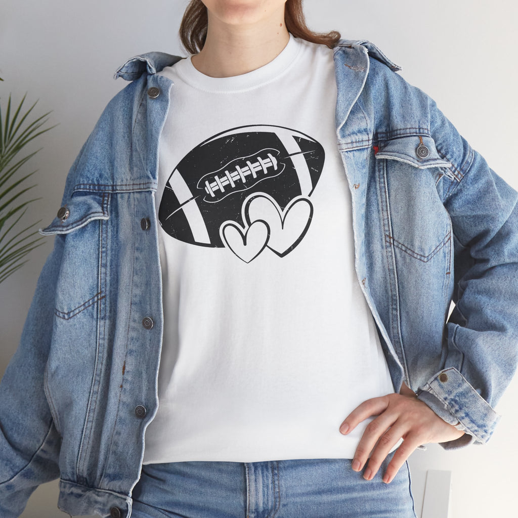 Football Love Graphic Tee | Game Day Sports T-Shirt | Cr8tive Designs