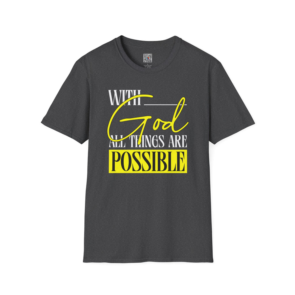 With God All Things Are Possible T-Shirt | Cr8tive Designs