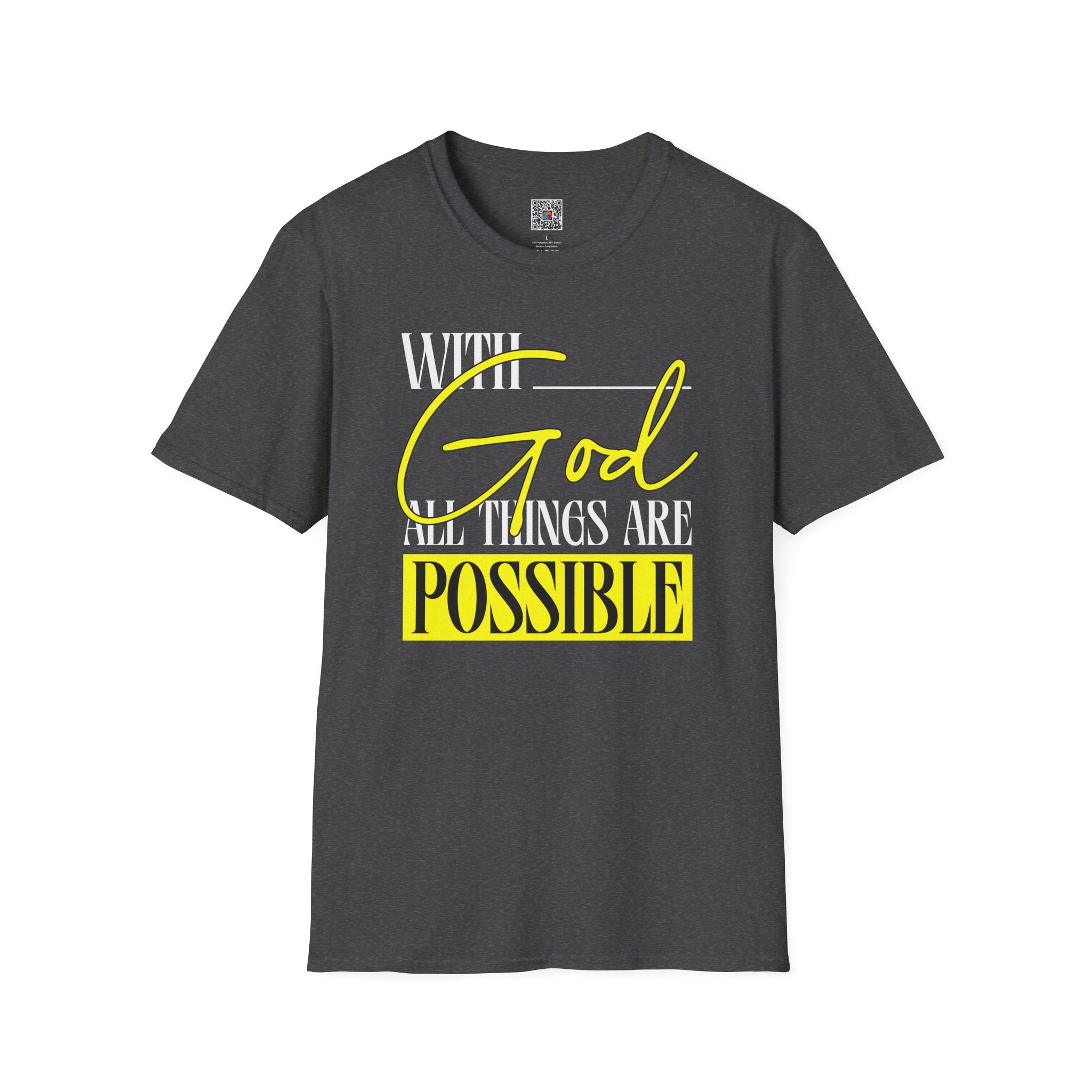 With God All Things Are Possible T-Shirt | Cr8tive Designs