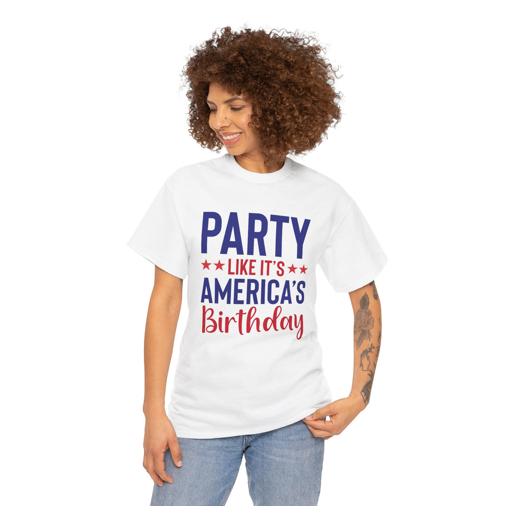 Party Like It’s America’s Birthday | Patriotic Fourth of July Tee | Cr8tive Designs