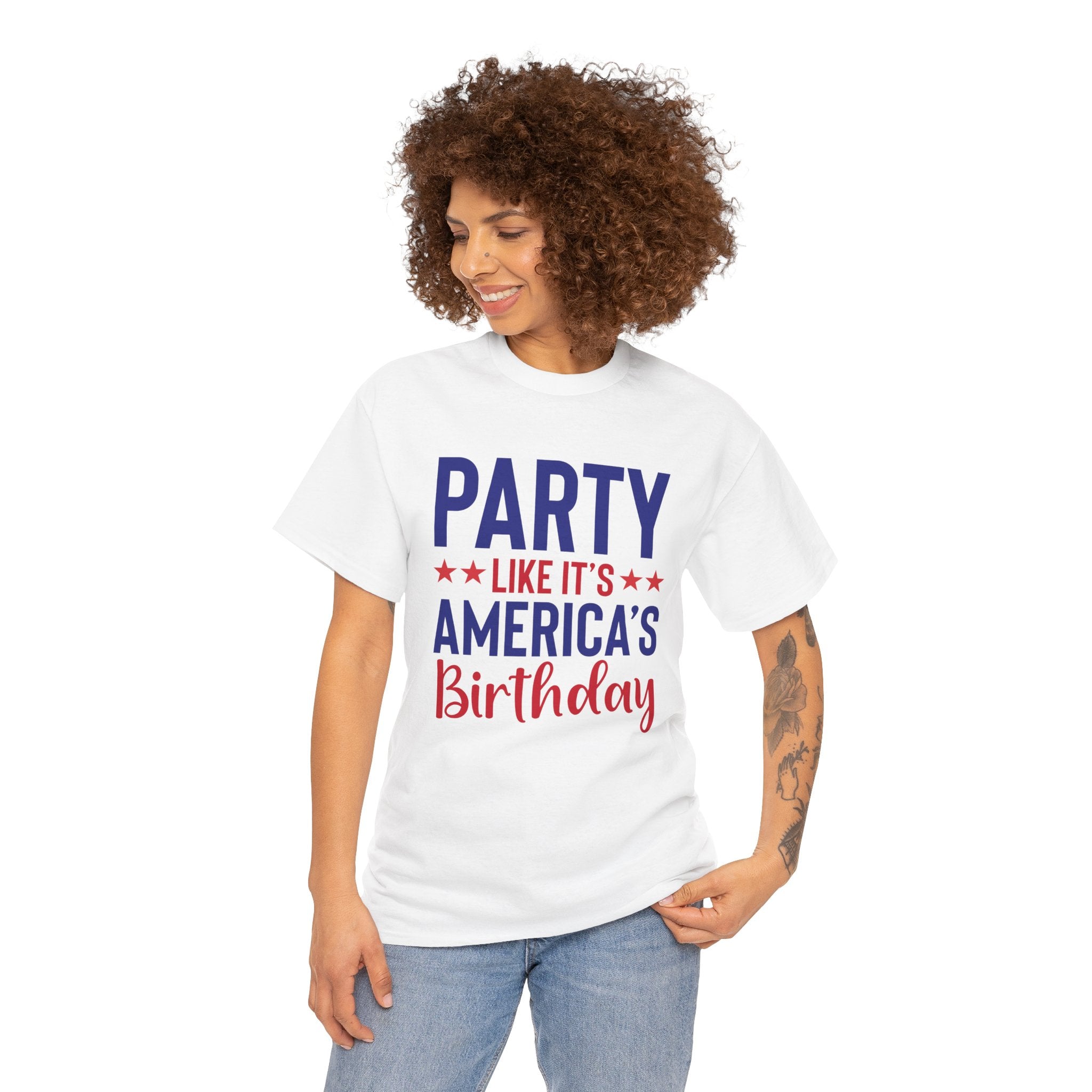 Party Like It’s America’s Birthday | Patriotic Fourth of July Tee | Cr8tive Designs