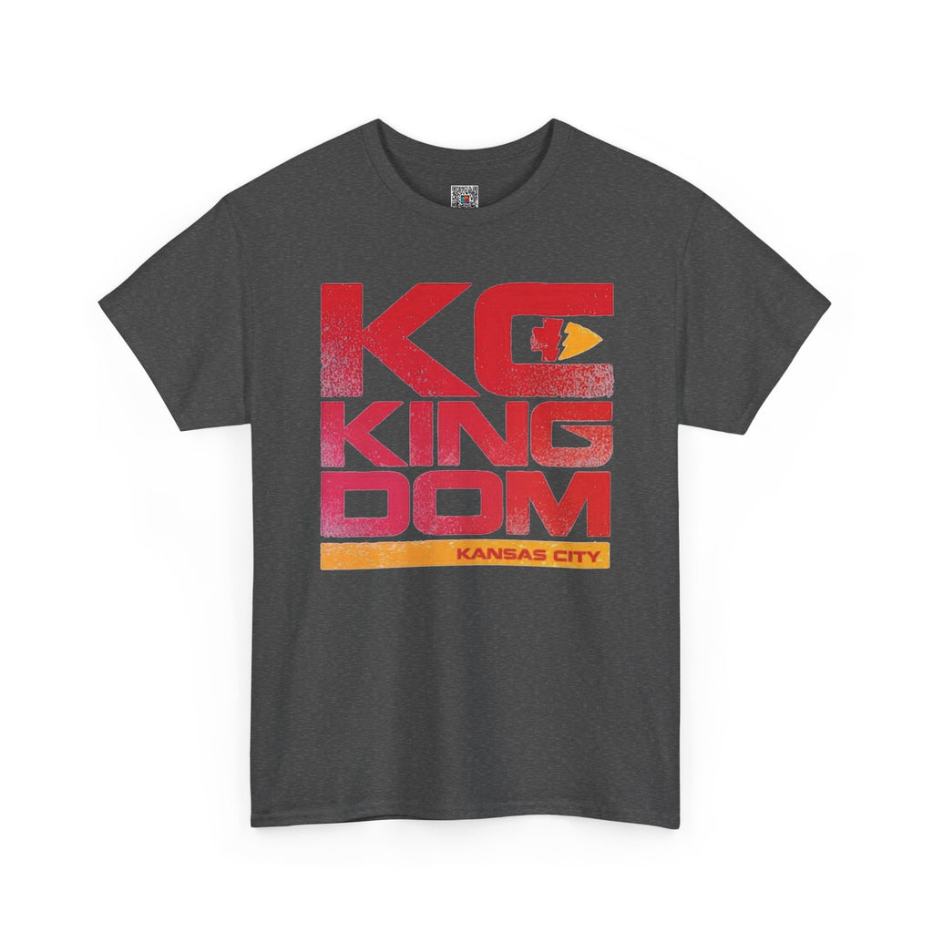 KC Kingdom T-Shirt | Distressed Retro Kansas City Football Fan Apparel | Cr8tive Designs