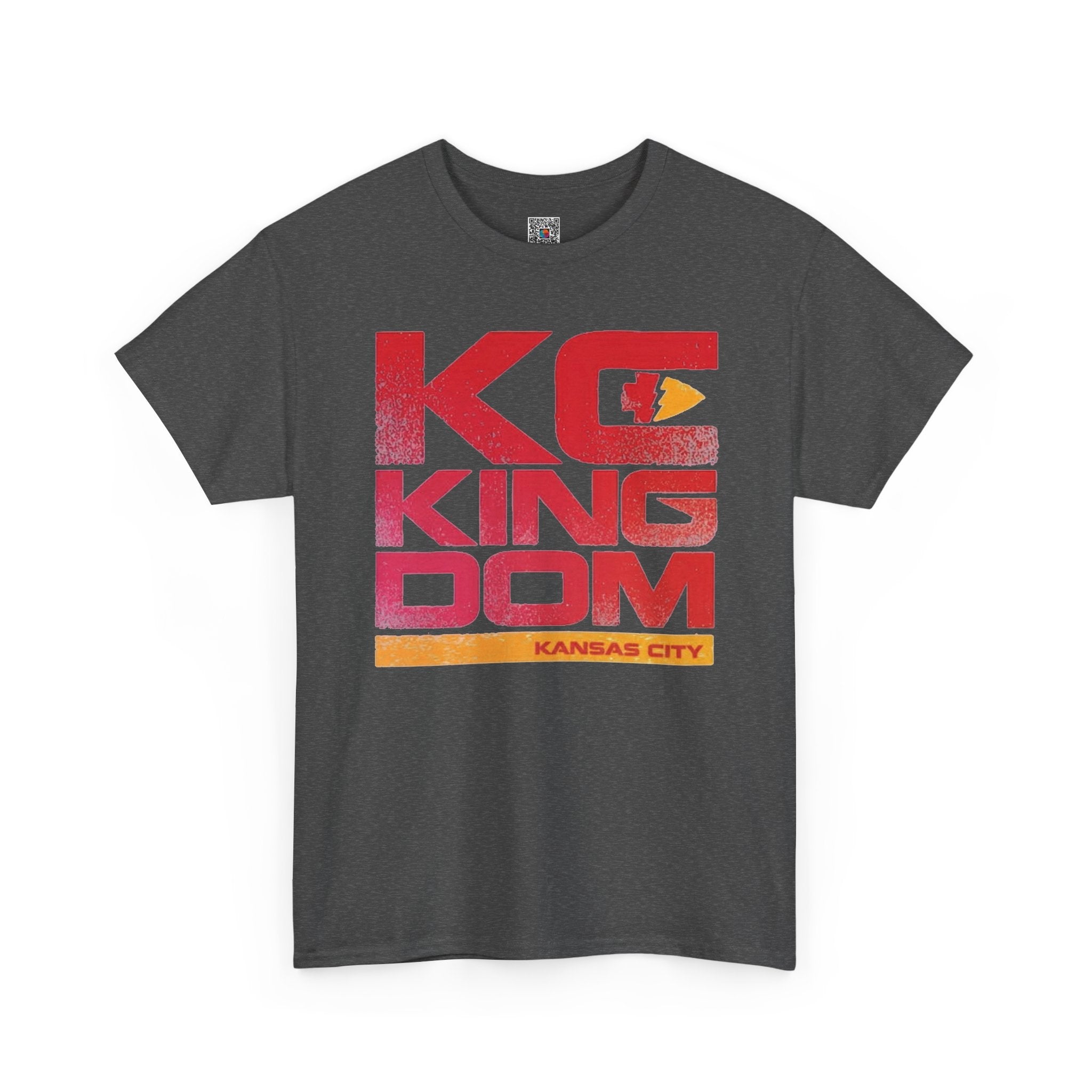KC Kingdom T-Shirt | Distressed Retro Kansas City Football Fan Apparel | Cr8tive Designs