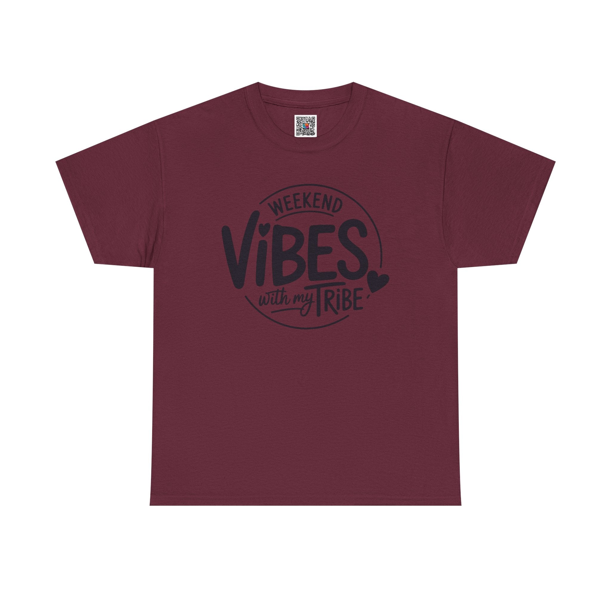 Weekend Vibes Graphic T-Shirt – Retro Positive Quote Tee | Cr8tive Designs