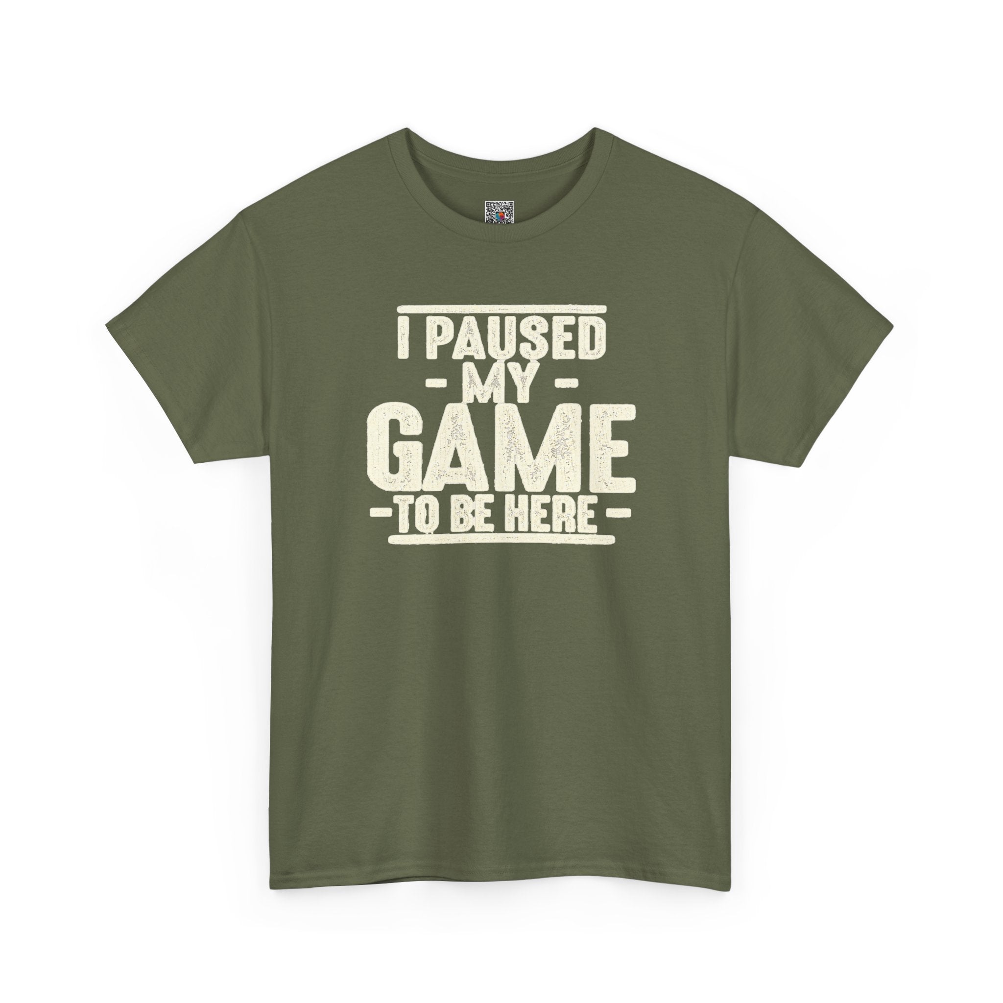 I Paused My Game to Be Here T-Shirt | Funny Gamer Design | Cr8tive Designs