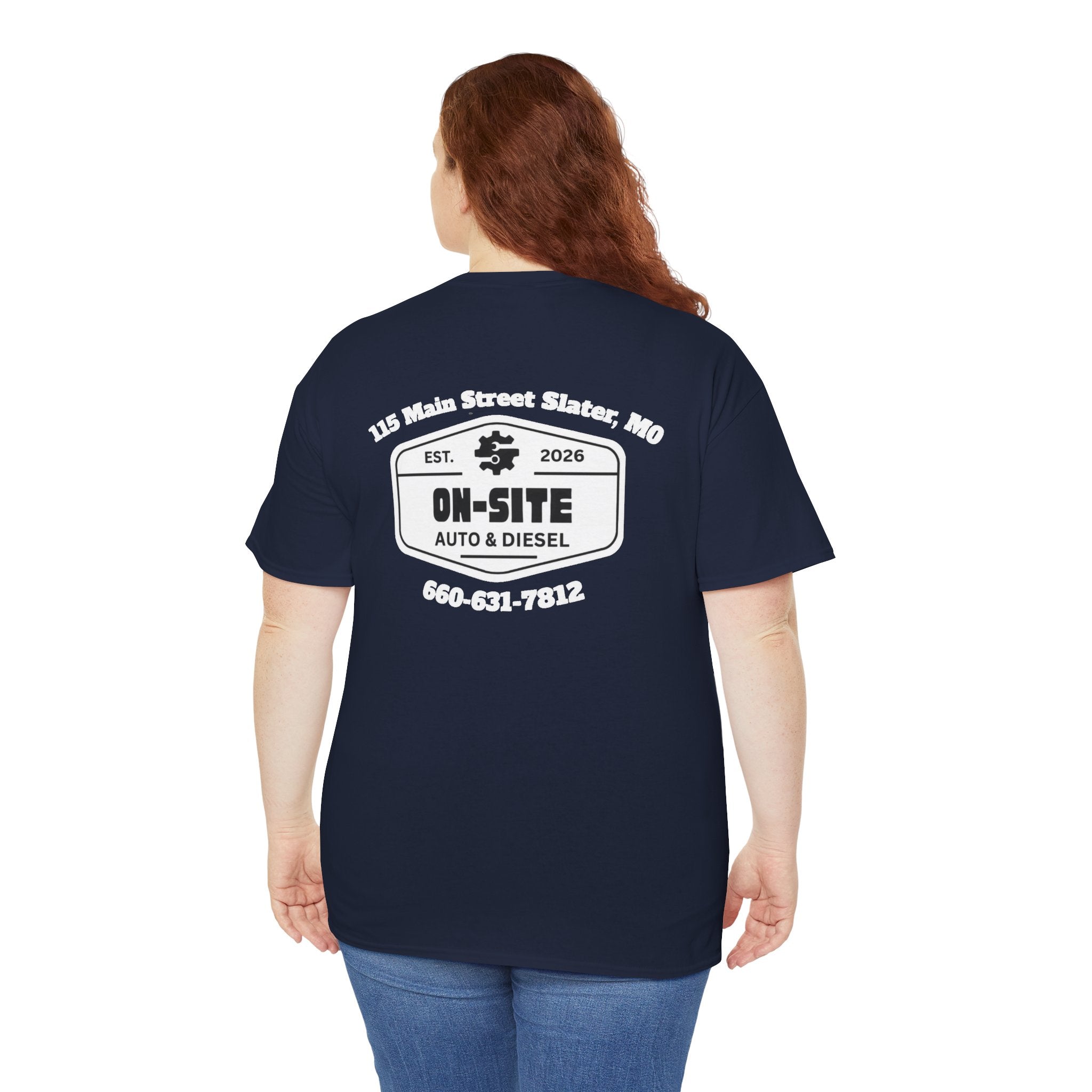 On-Site Auto & Diesel Logo T-Shirt | Local Business Work Shirt | Cr8tive Designs