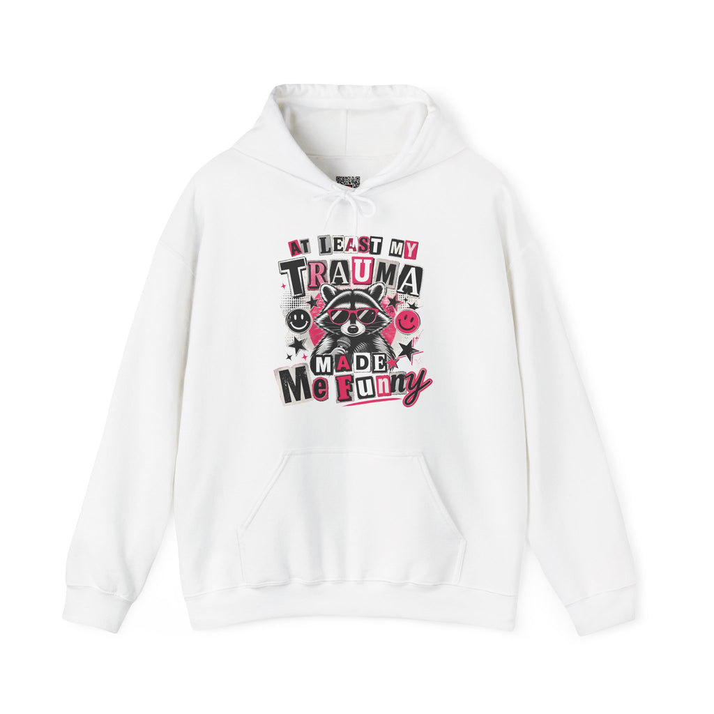 At Least My Trauma Made Me Funny | Sarcastic Raccoon Hoodie | Cr8tive Designs