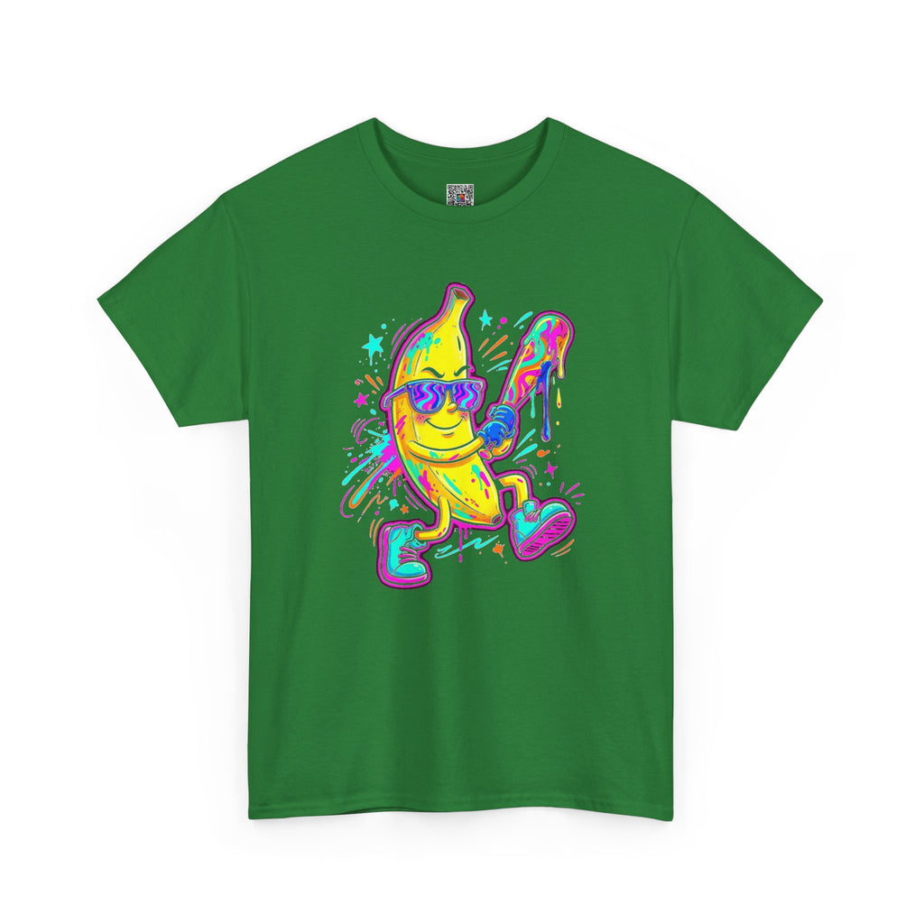 Banana Baseball Graphic T-Shirt | Neon Streetwear Tee | Cr8tive Designs