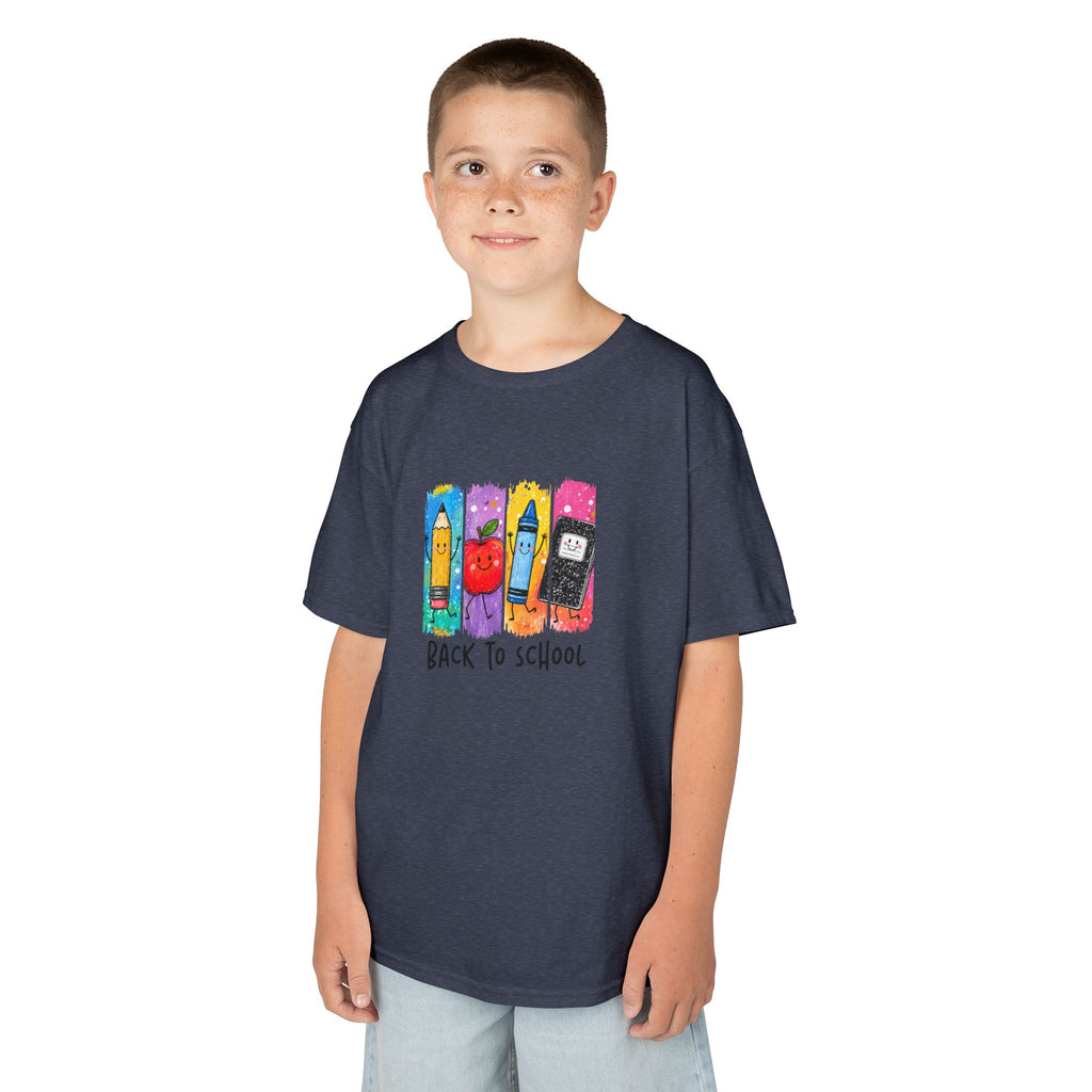 Back to School Crayon Shirt | Colorful School Supply Kids Tee | Cr8tive Designs