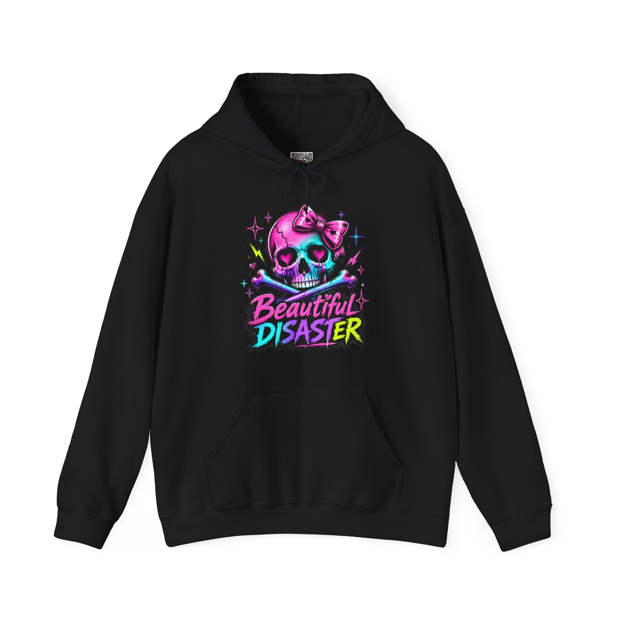 Beautiful Disaster | Colorful Edgy Skull Hoodie | Cr8tive Designs