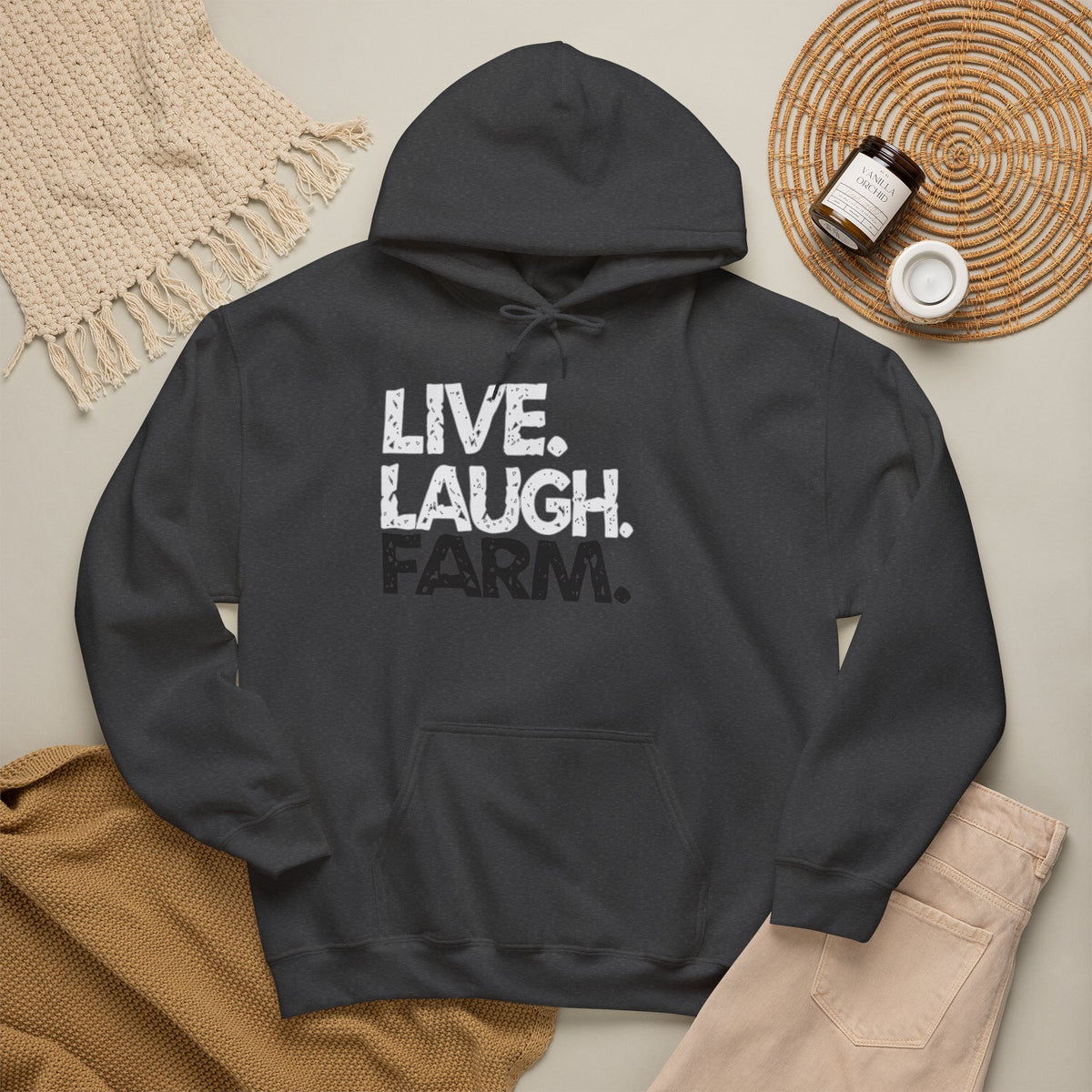 Live Laugh Farm Hoodie | Cr8tive Designs