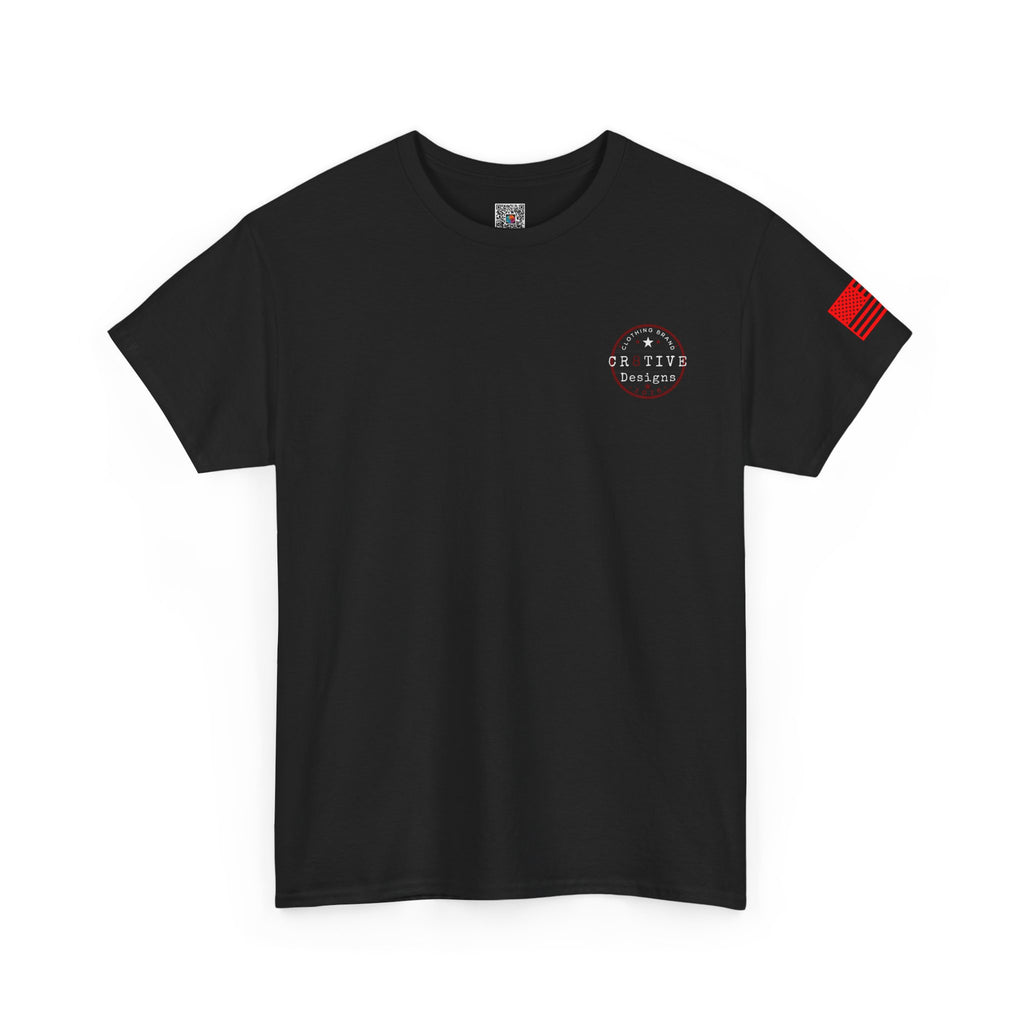 Red Logo Badge Graphic Tee/Cr8tive Designs