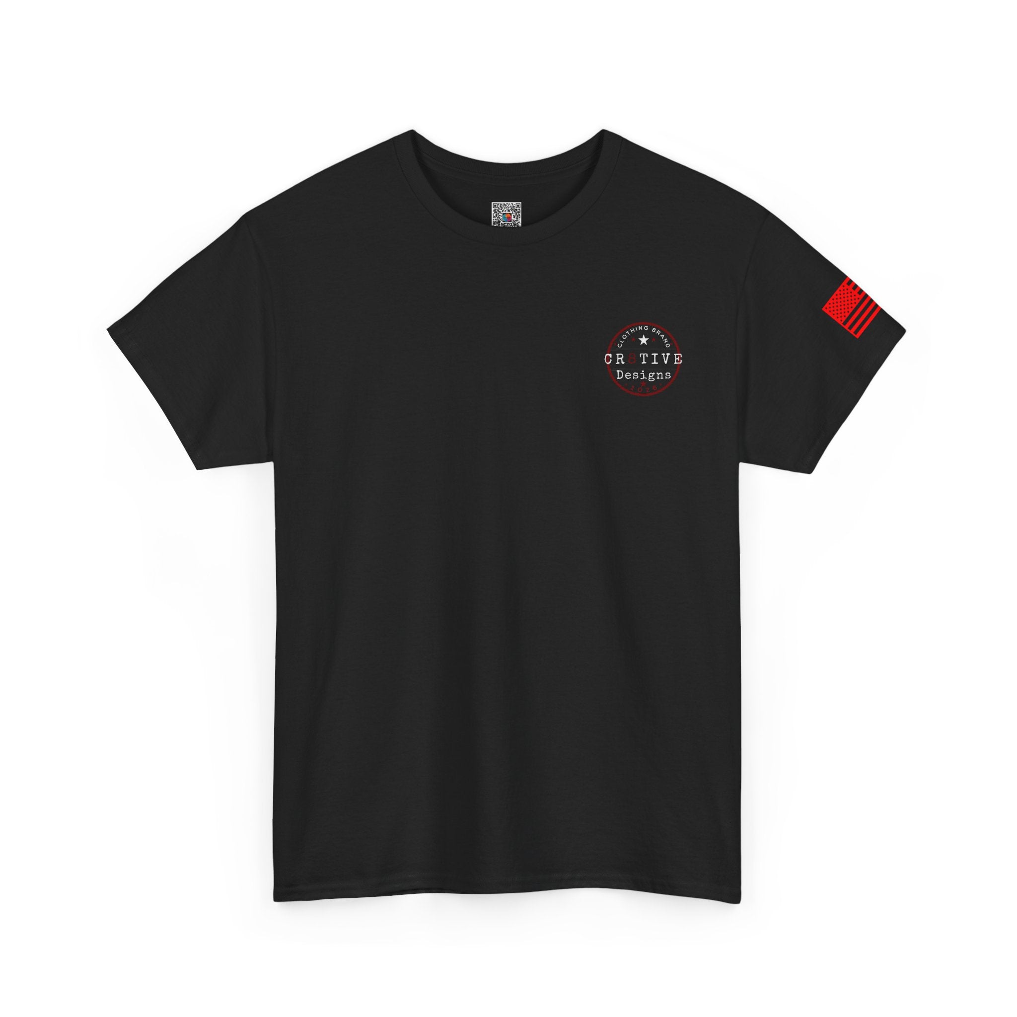 Red Logo Badge Graphic Tee/Cr8tive Designs