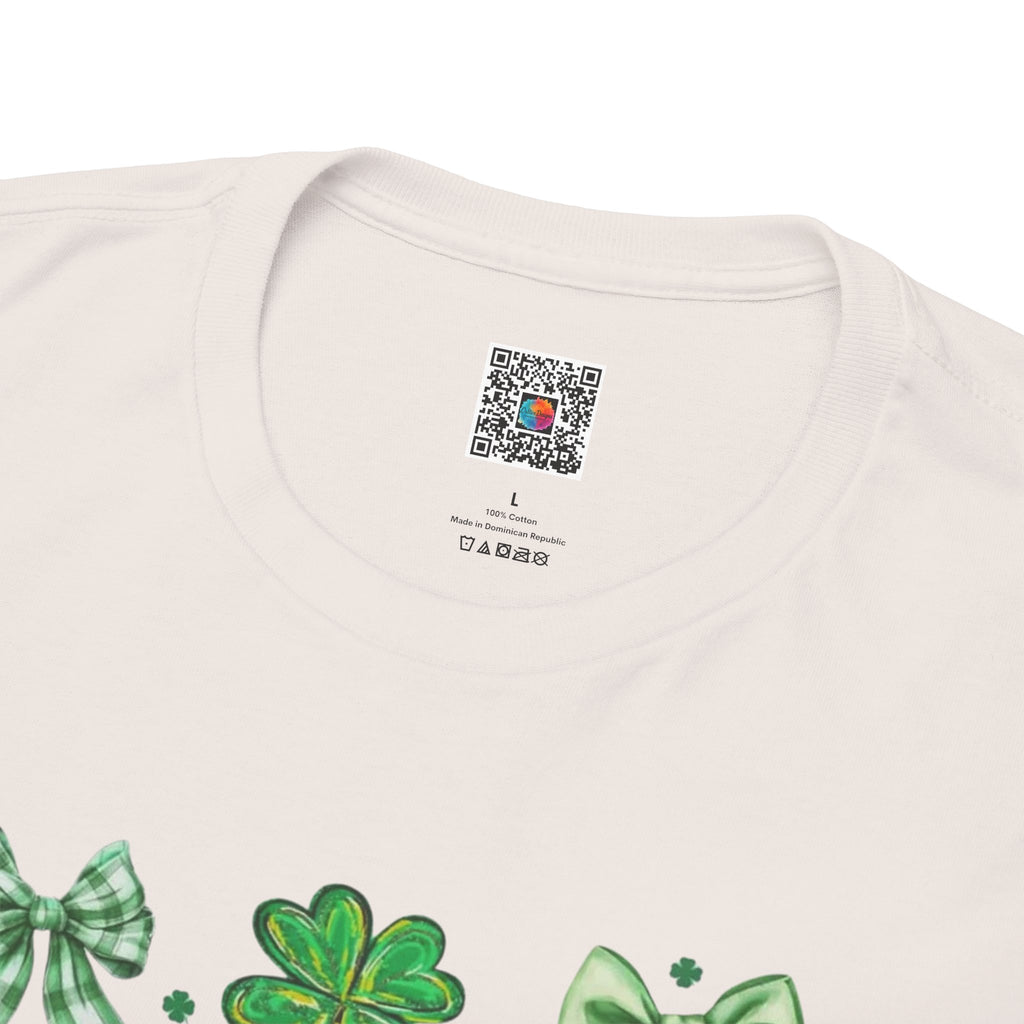 St. Patrick's Day Shamrock Bow T-Shirt/Cr8tive Designs