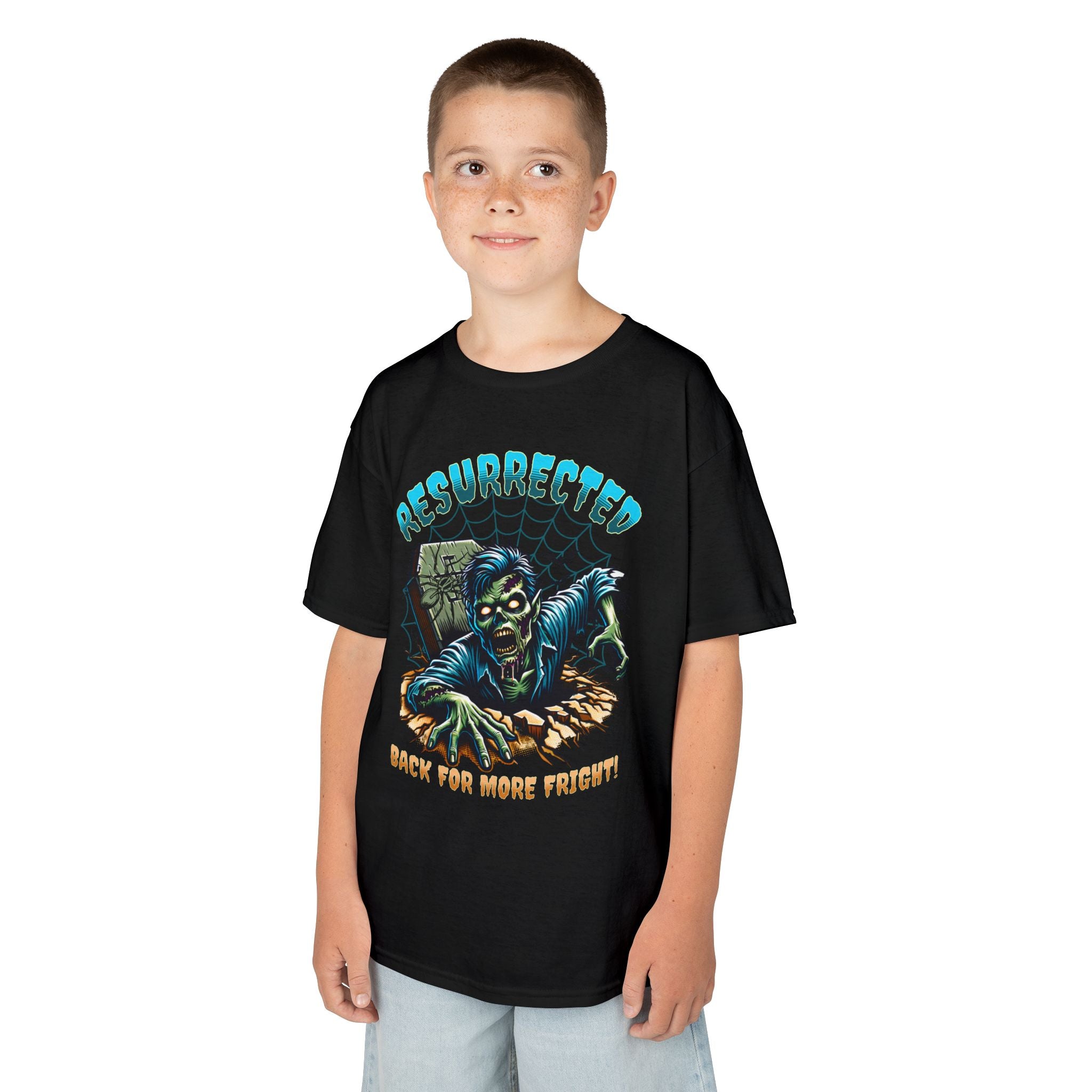 Kids T‑Shirt | "Resurrected: Back For More Fright" Zombie Graphic | Cr8tive Designs