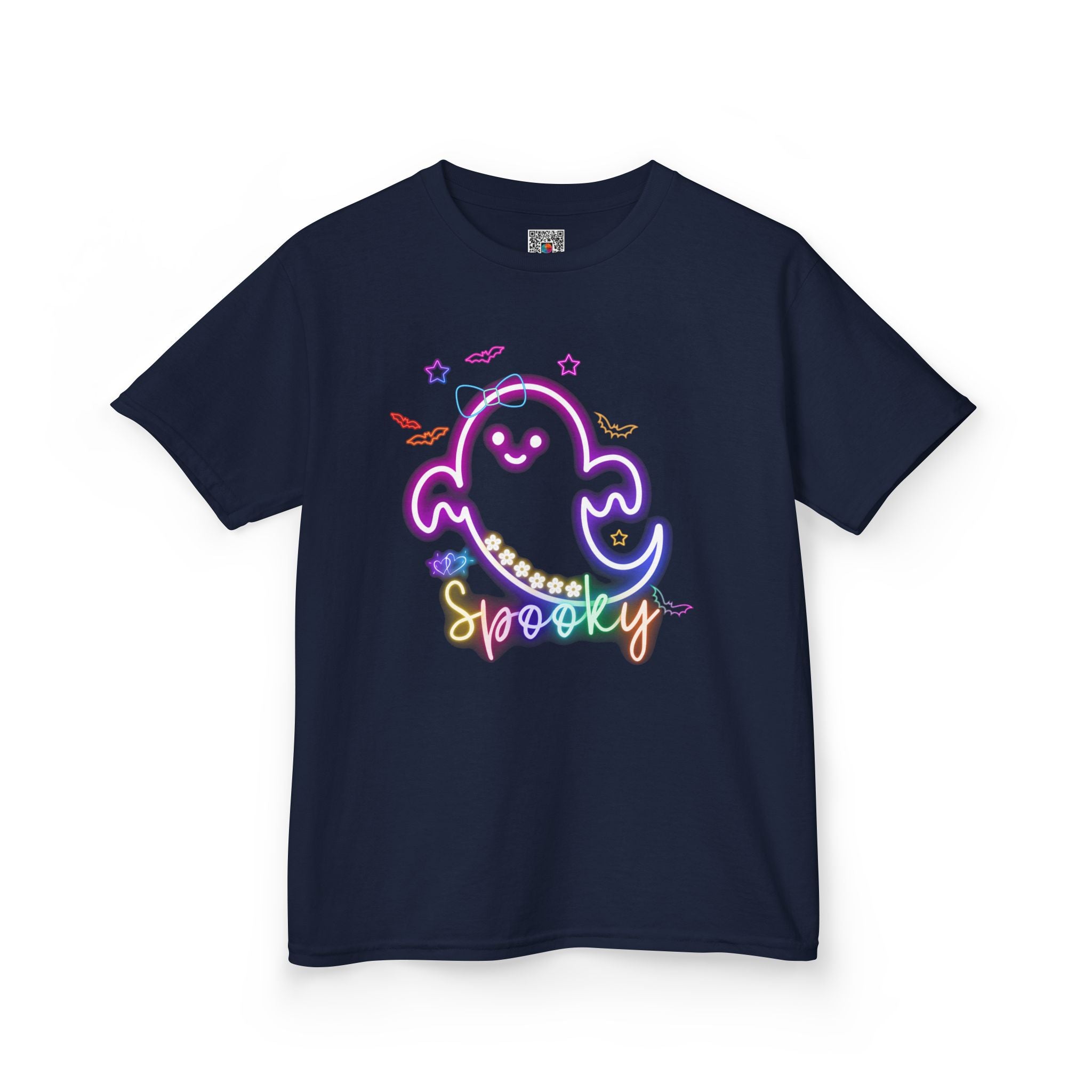 Kids Tee | Pastel Rainbow Ghost "Spooky Sweet" |Cr8tive Designs