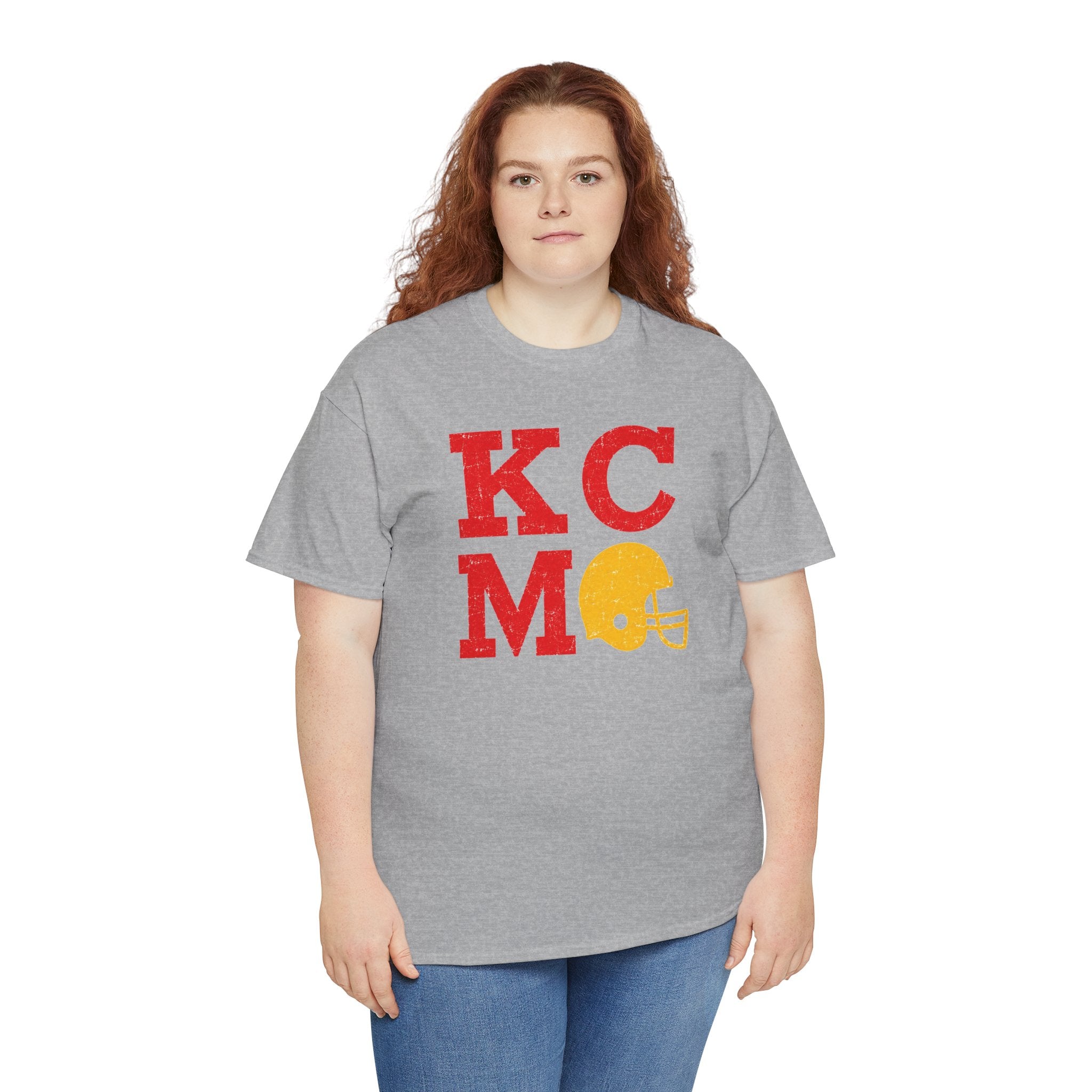 KCMO Football Helmet Shirt | Vintage Game Day Graphic T-Shirt | Cr8tive Designs