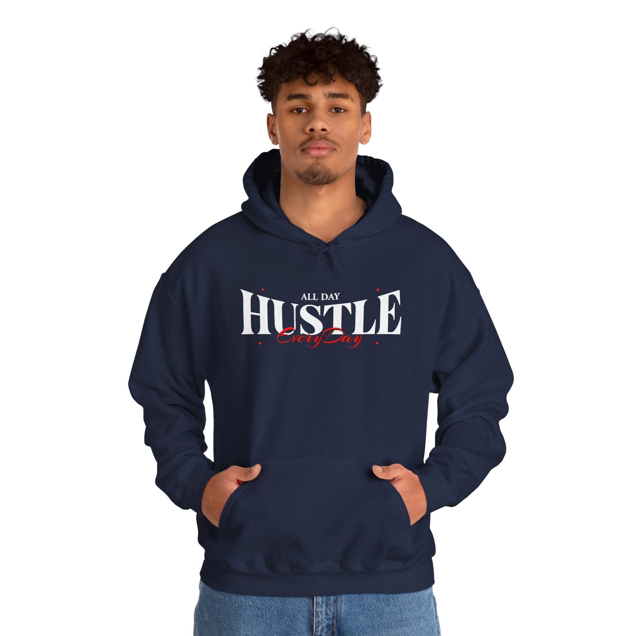 All Day Hustle Every Day | Motivational Streetwear Hoodie | Cr8tive Designs