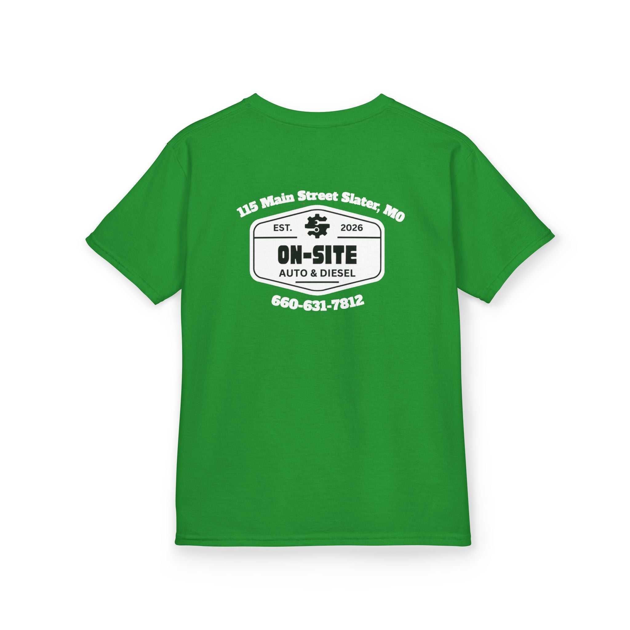 On-Site Auto & Diesel Custom Business Youth T-Shirt | Automotive Workwear | Cr8tive Designs