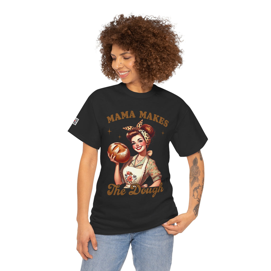 Mama Makes the Dough Graphic Tee – Funny Mom Shirt, Retro Vintage Style, Cute Mom Design | Cr8tive Designs
